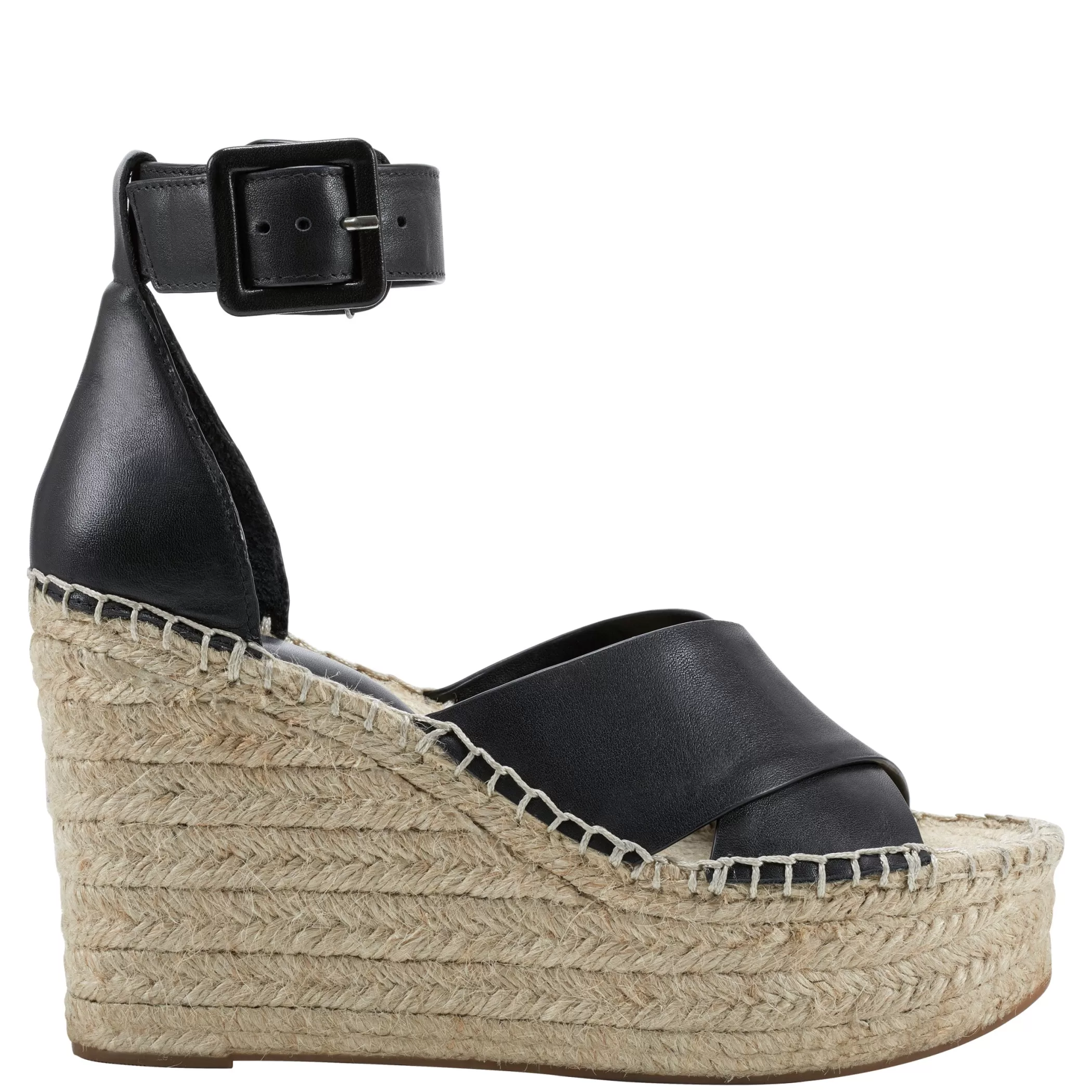 Store Marc Fisher Able Espadrille Wedge Sandal Black