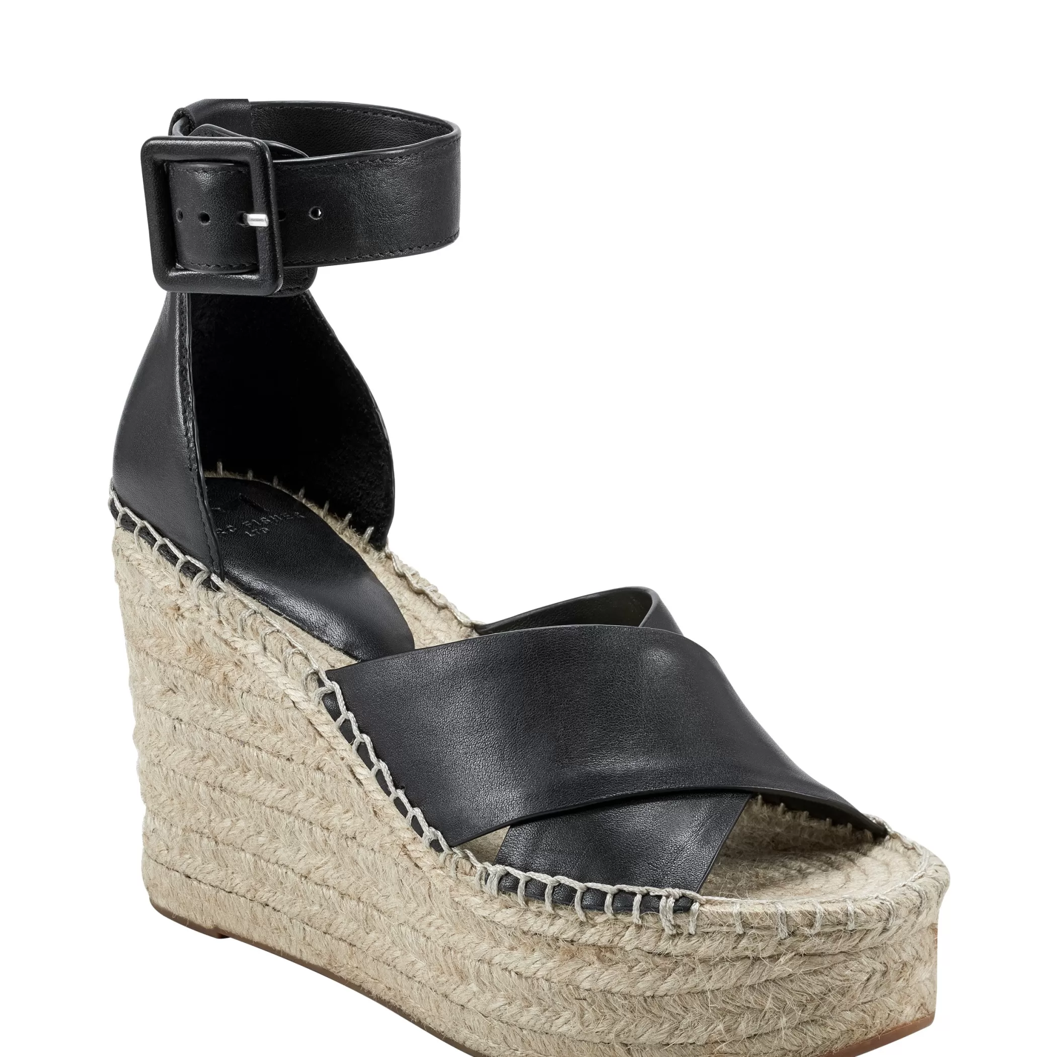 Store Marc Fisher Able Espadrille Wedge Sandal Black