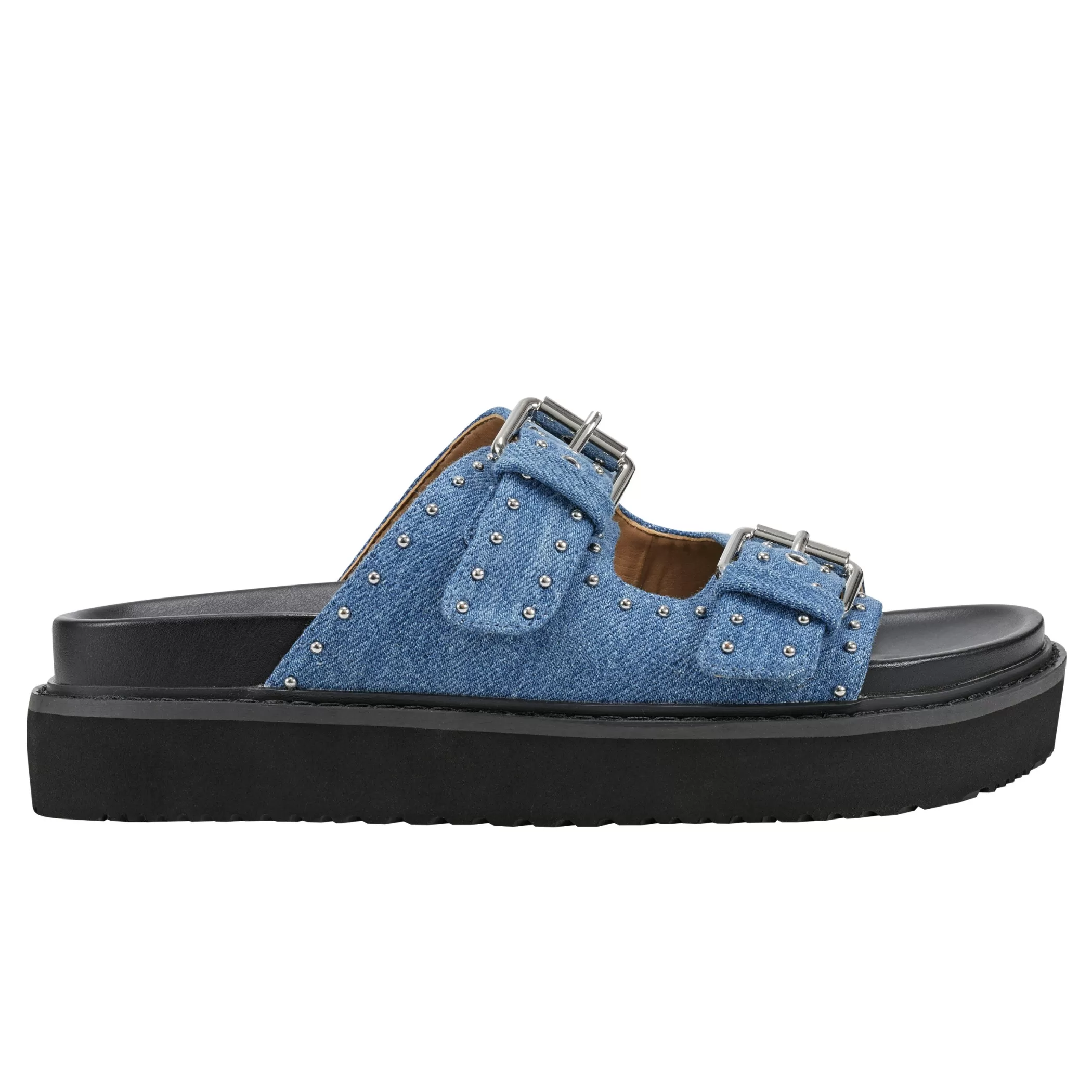 Hot Marc Fisher Agusta Studded Slide Sandal Denim