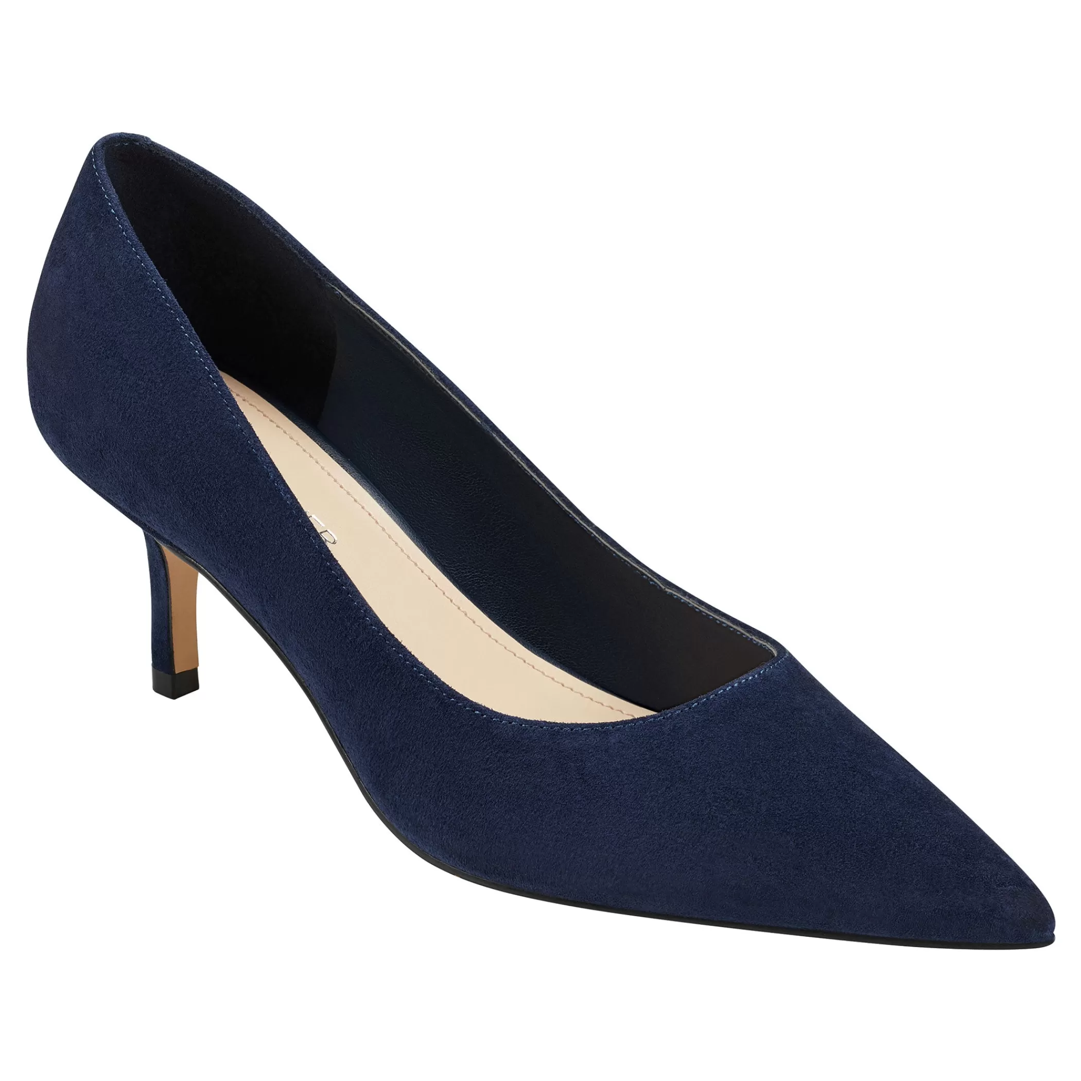 Online Marc Fisher Alola Pump Dark Blue Suede