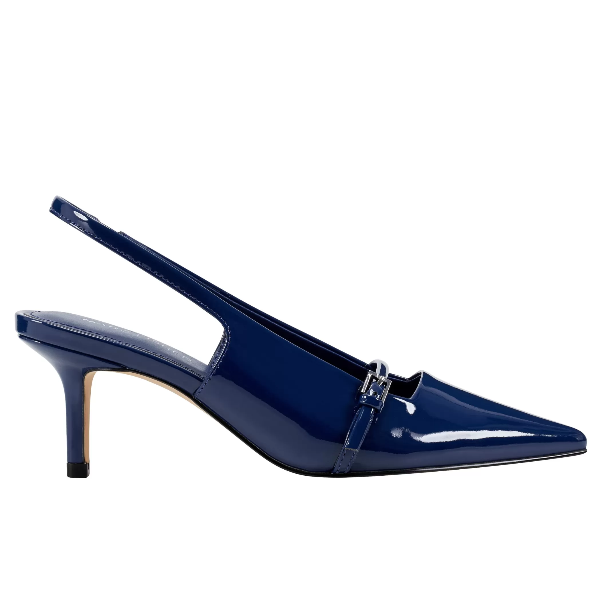 Online Marc Fisher Alorie Slingback Pump Navy Patent