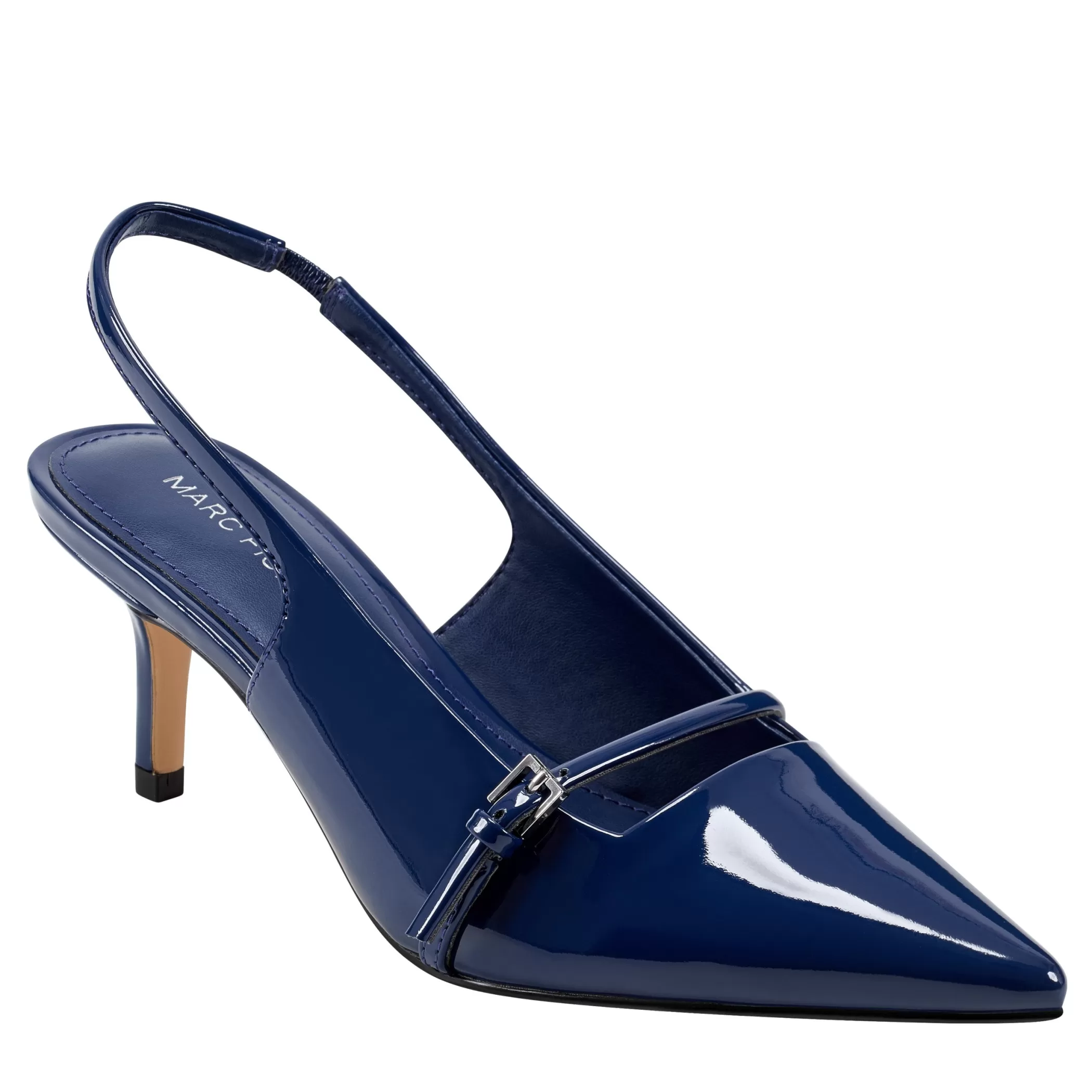 Online Marc Fisher Alorie Slingback Pump Navy Patent