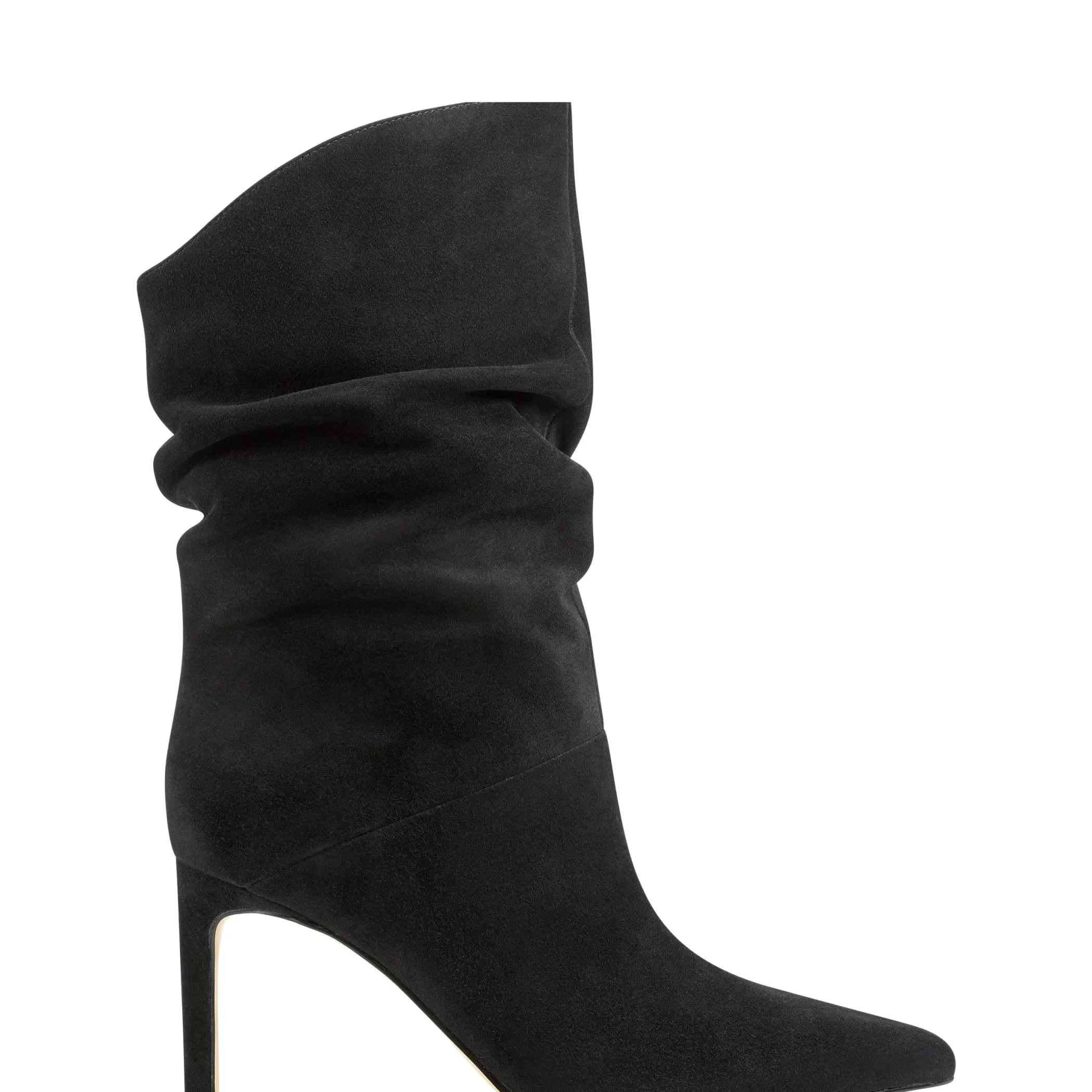 Store Marc Fisher Angi Pointy Toe Stiletto Heeled Bootie Black Suede