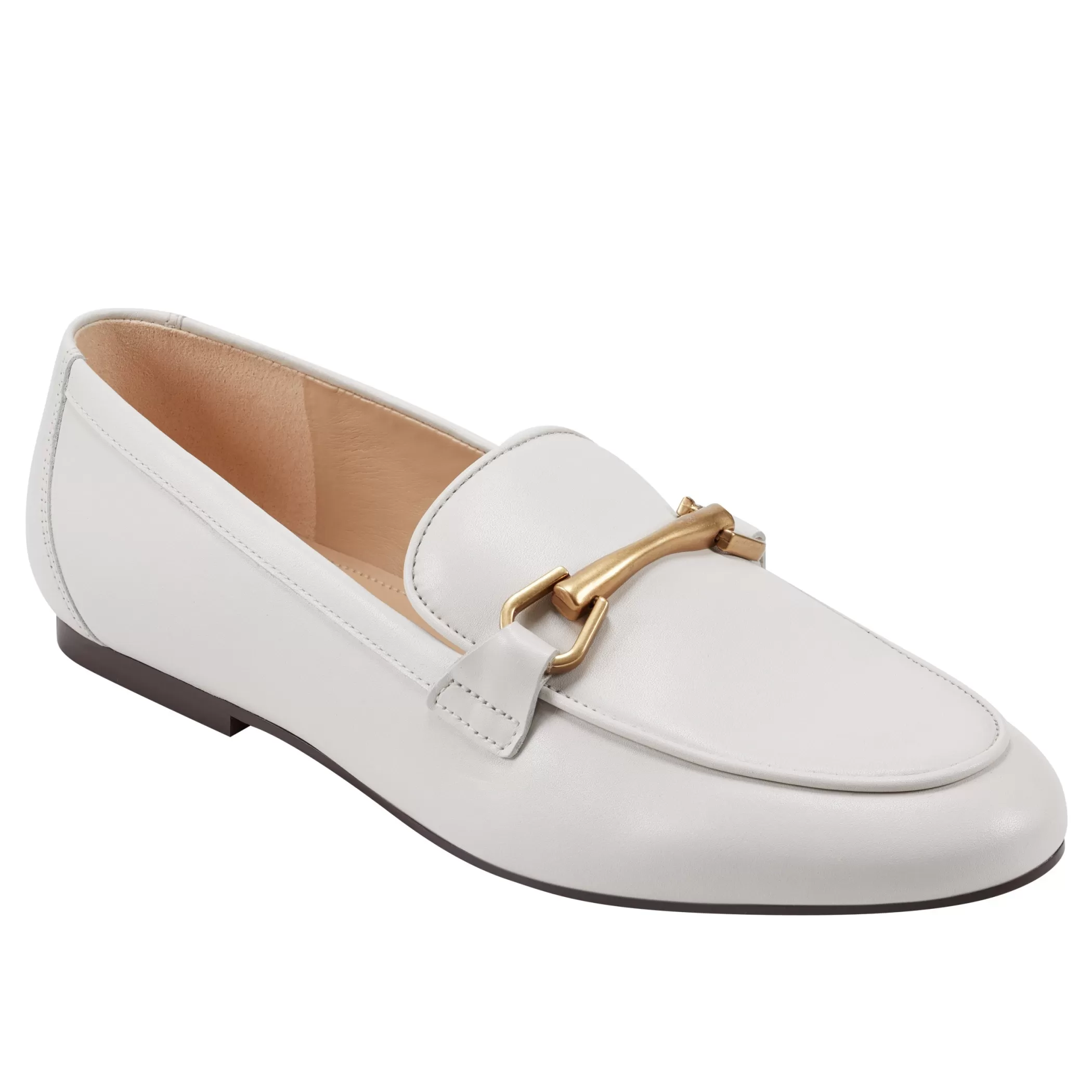 Outlet Marc Fisher Bleek Loafer Ivory Leather