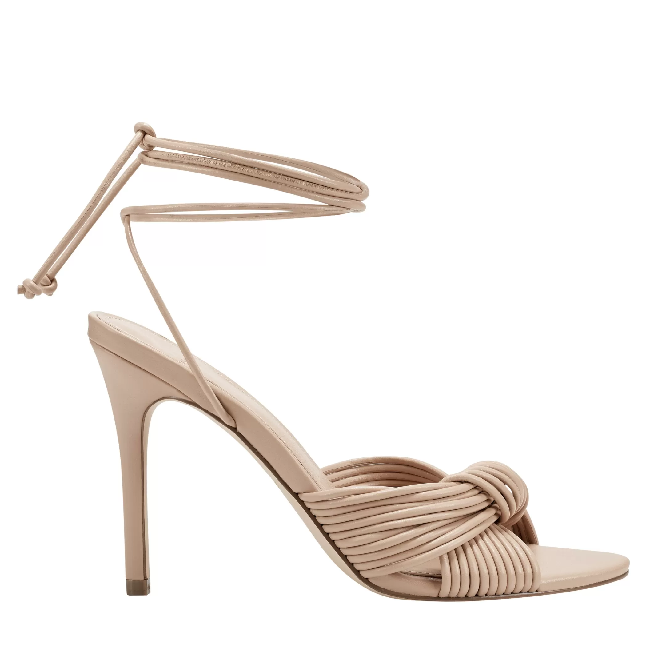 Hot Marc Fisher Brista Ankle Wrap Heeled Sandal Light Natural