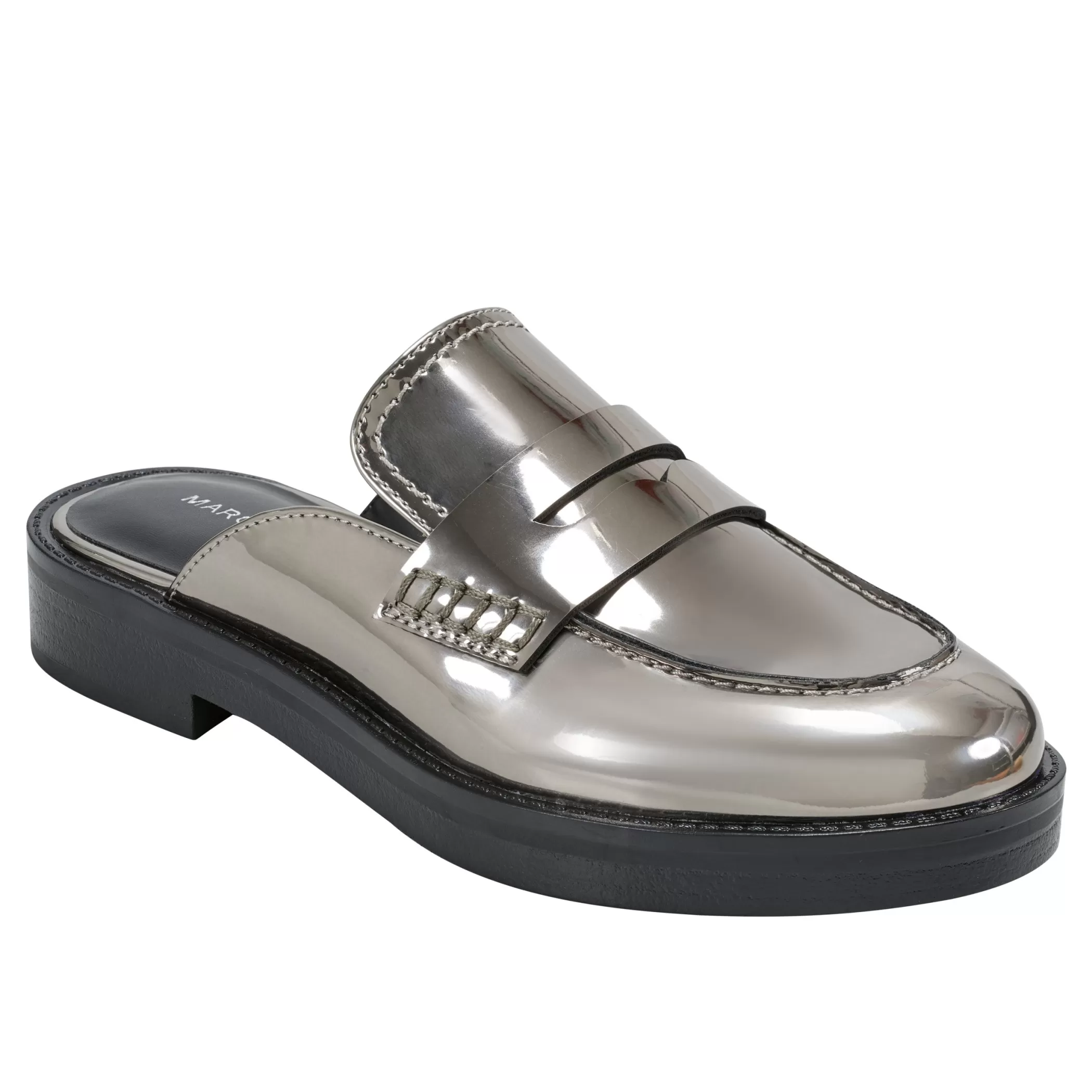 Clearance Marc Fisher Burlesk Loafer Mule Pewter