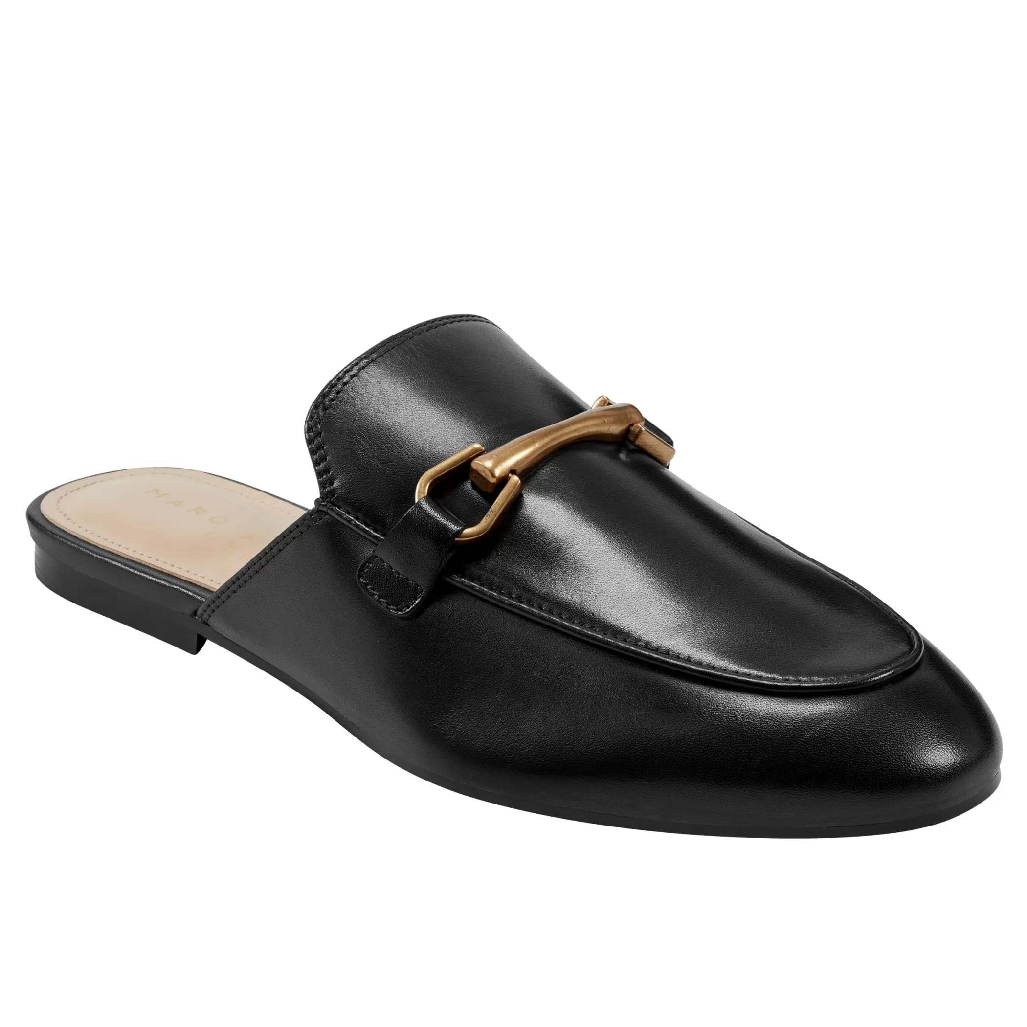 Shop Marc Fisher Butler Loafer Mule Black Leather