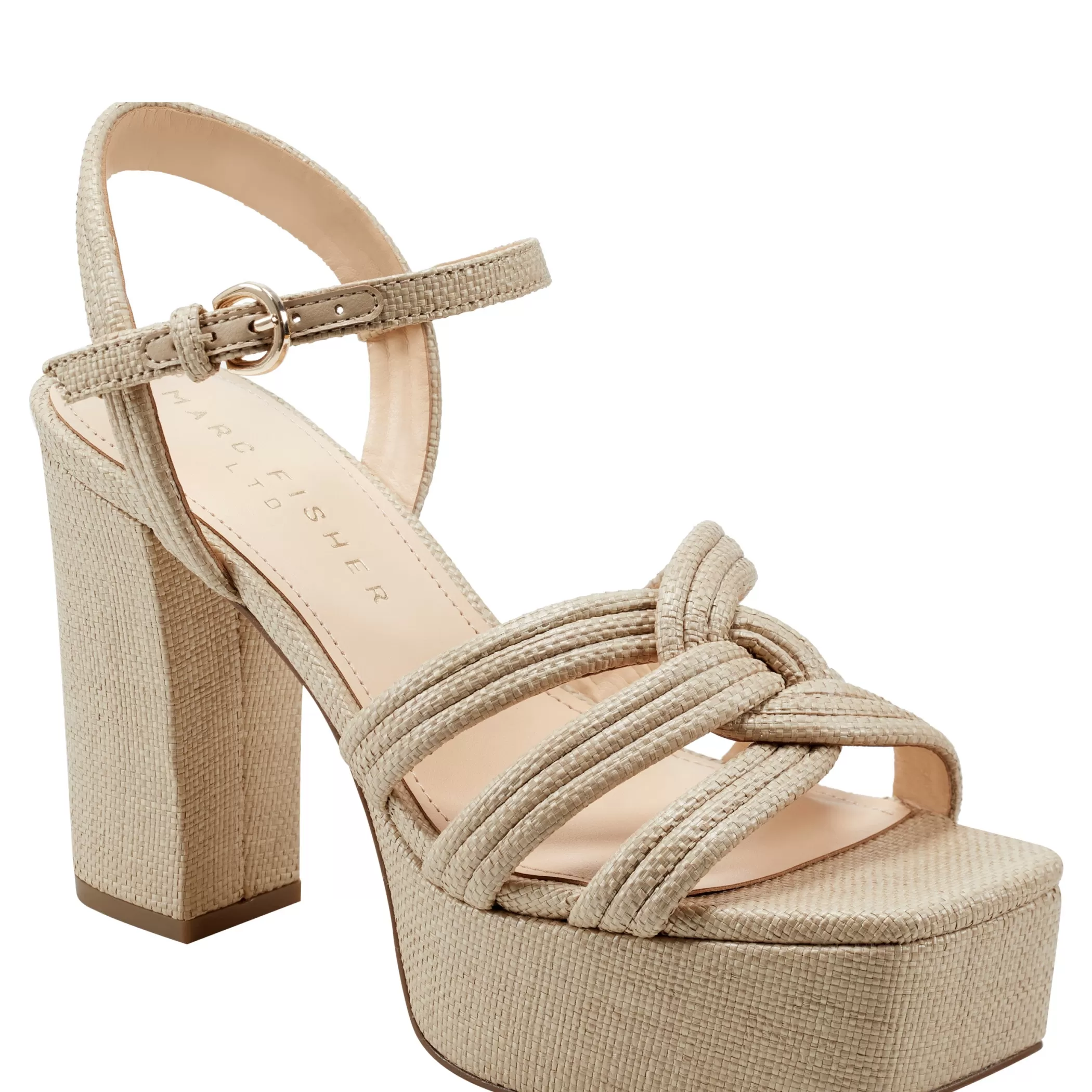 Best Sale Marc Fisher Cairo Platform Sandal Medium Natural