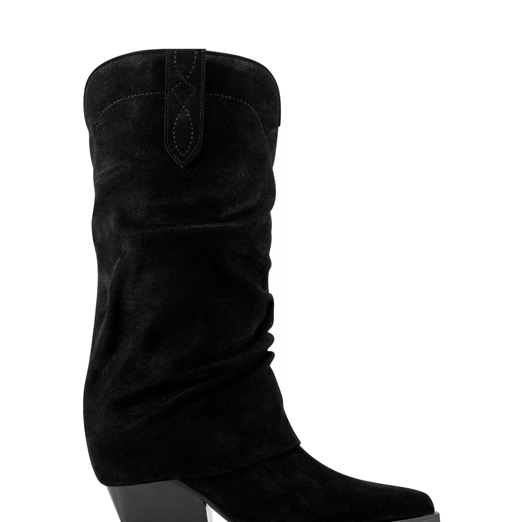 Hot Marc Fisher Calysta Block Heel Pointy Toe Boot Black