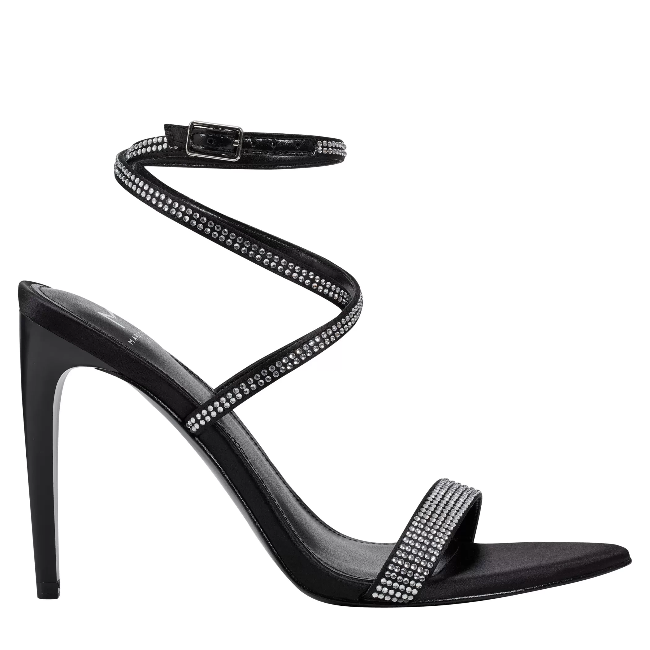 Online Marc Fisher Cammile Strappy Dress Sandal Black Crystal