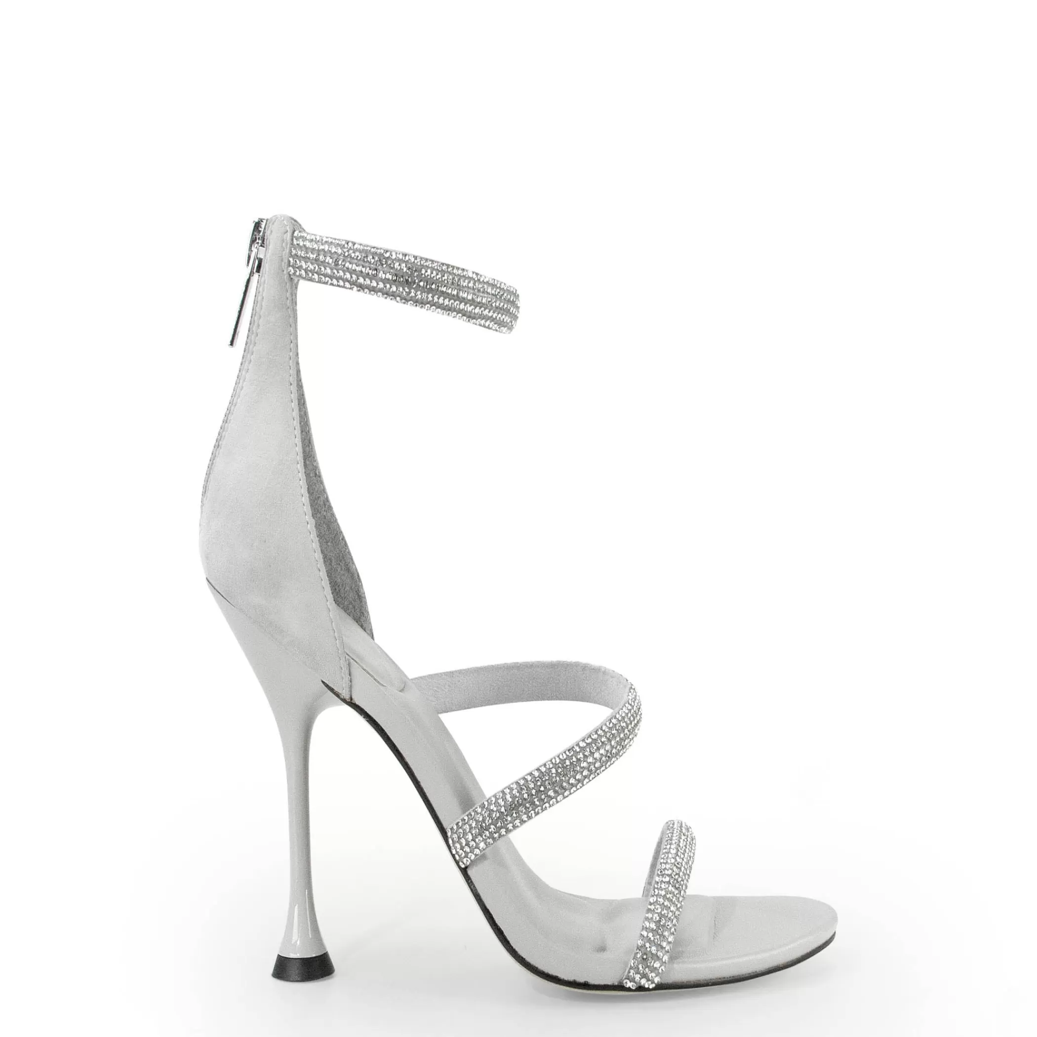 Hot Marc Fisher Carita Ankle Strap Heeled Sandal Light Grey