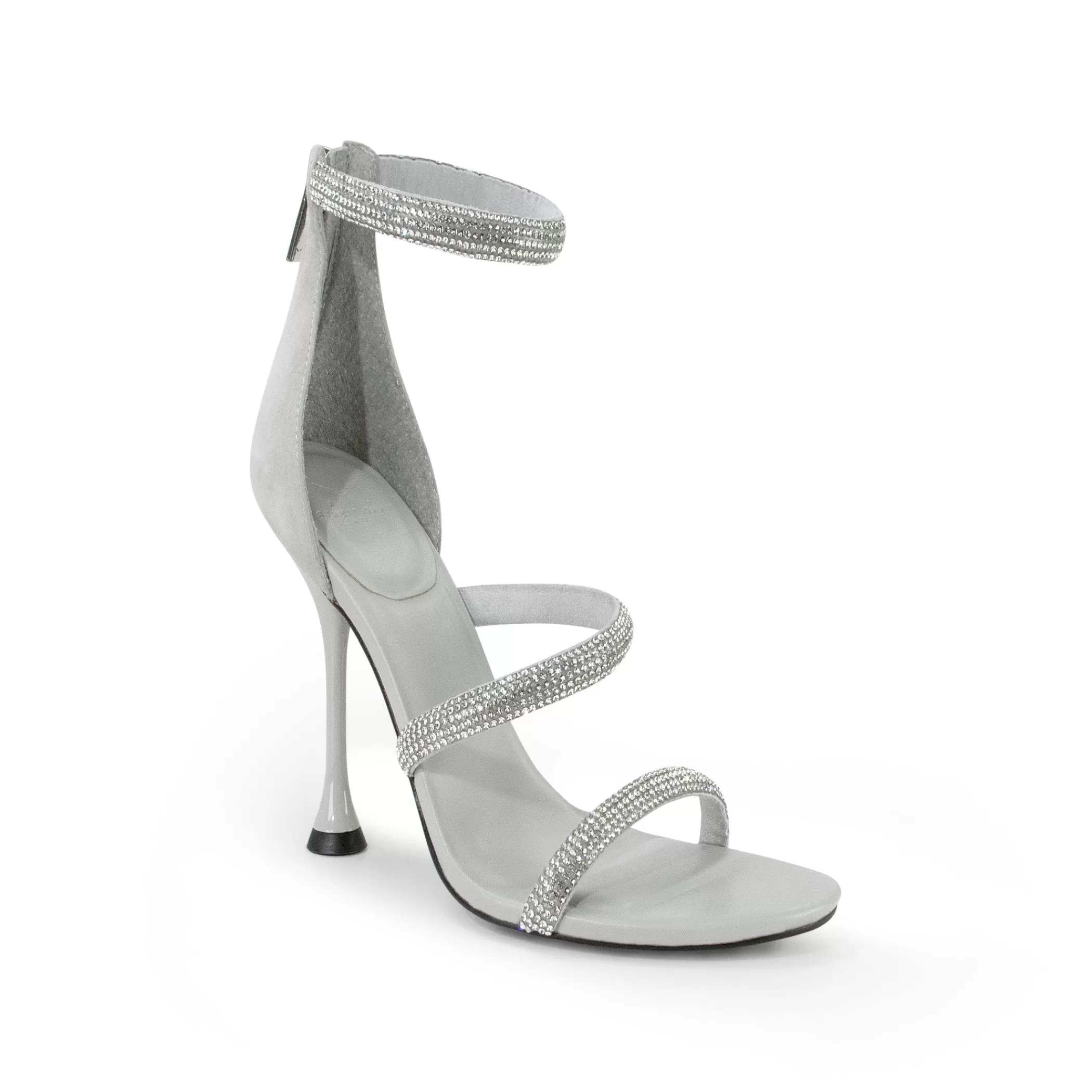 Hot Marc Fisher Carita Ankle Strap Heeled Sandal Light Grey