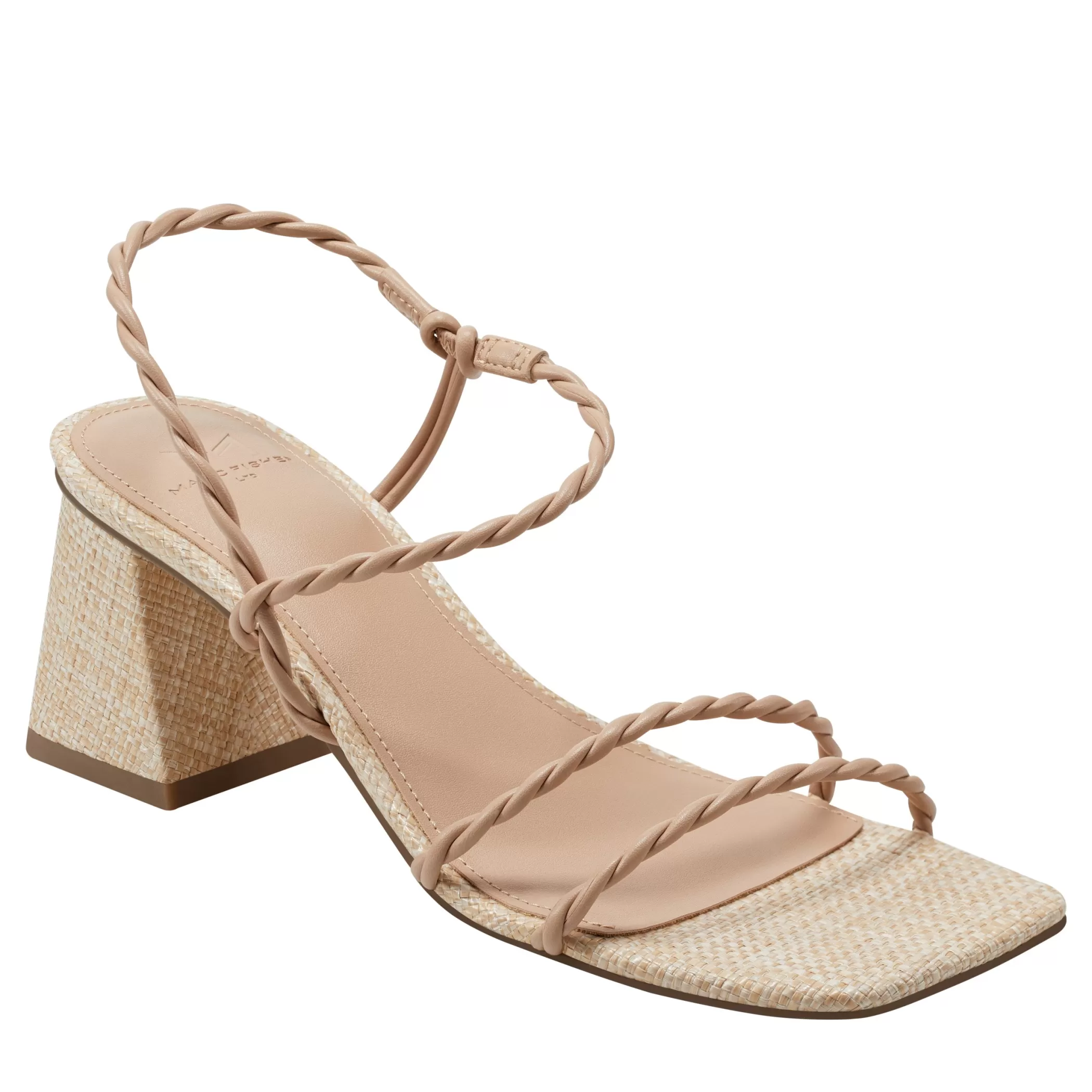 Flash Sale Marc Fisher Carys Block Heel Sandal Light Natural