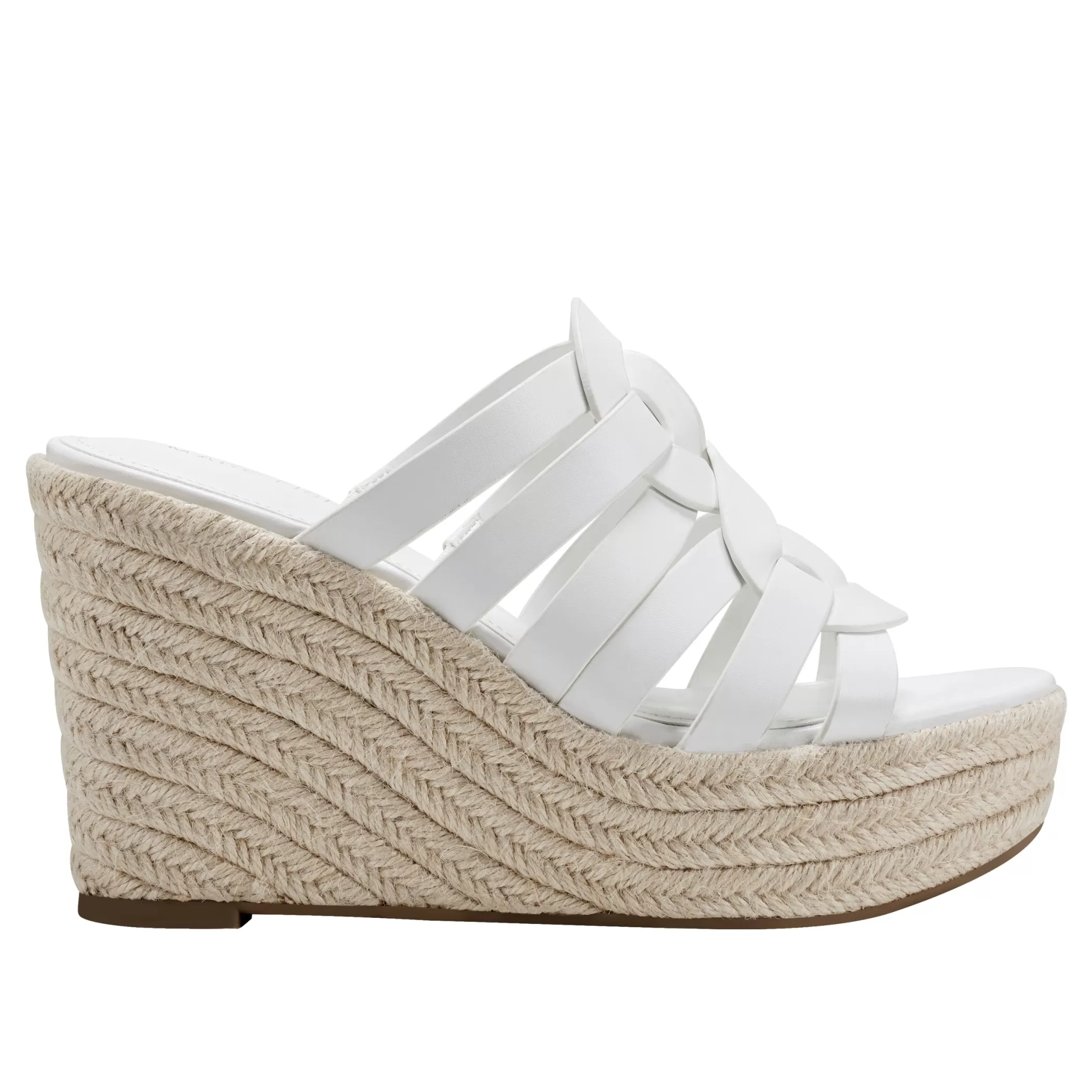 Best Marc Fisher Cazzie Espadrille Wedge Sandal White