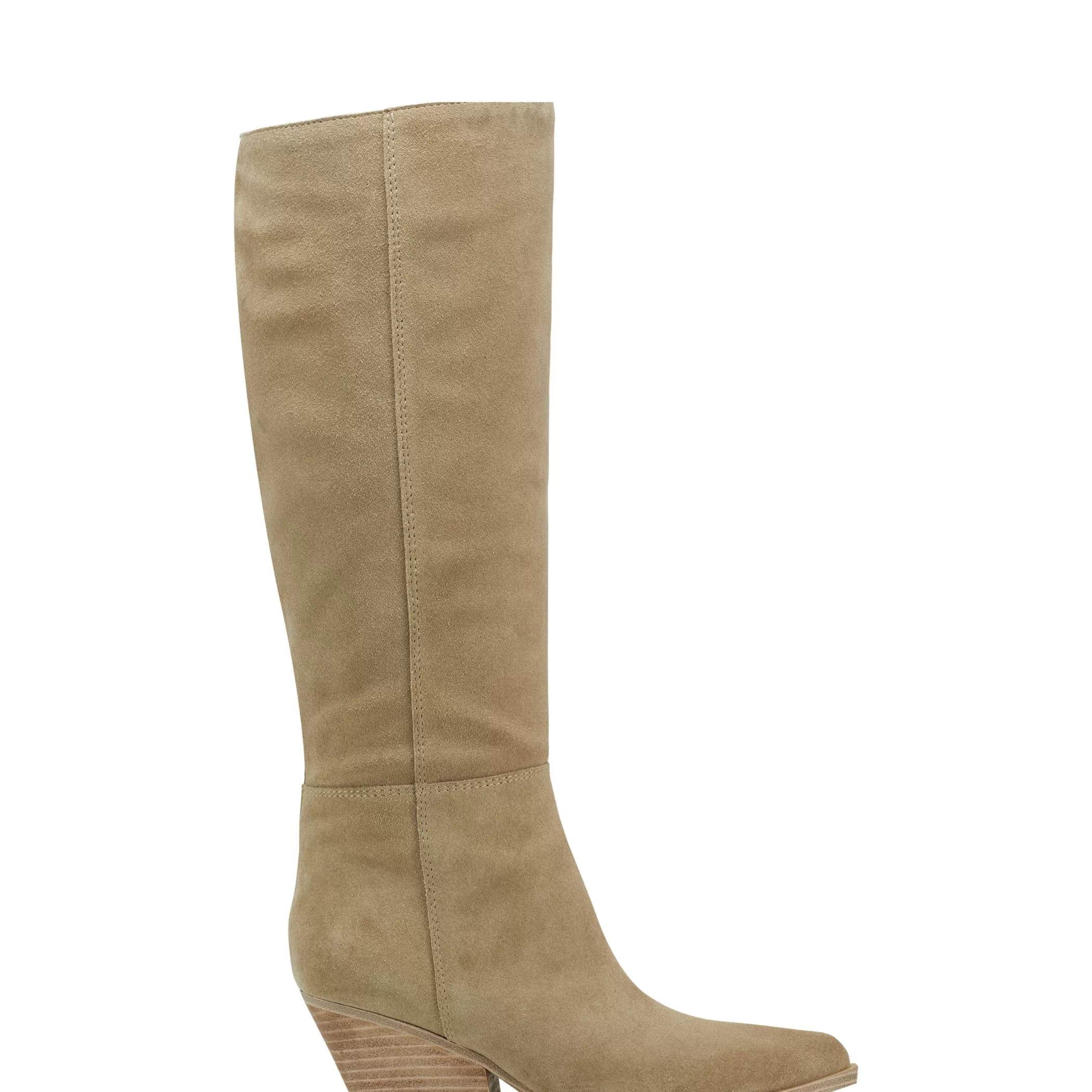 Discount Marc Fisher Challi Pointy Toe Boot Natural Suede