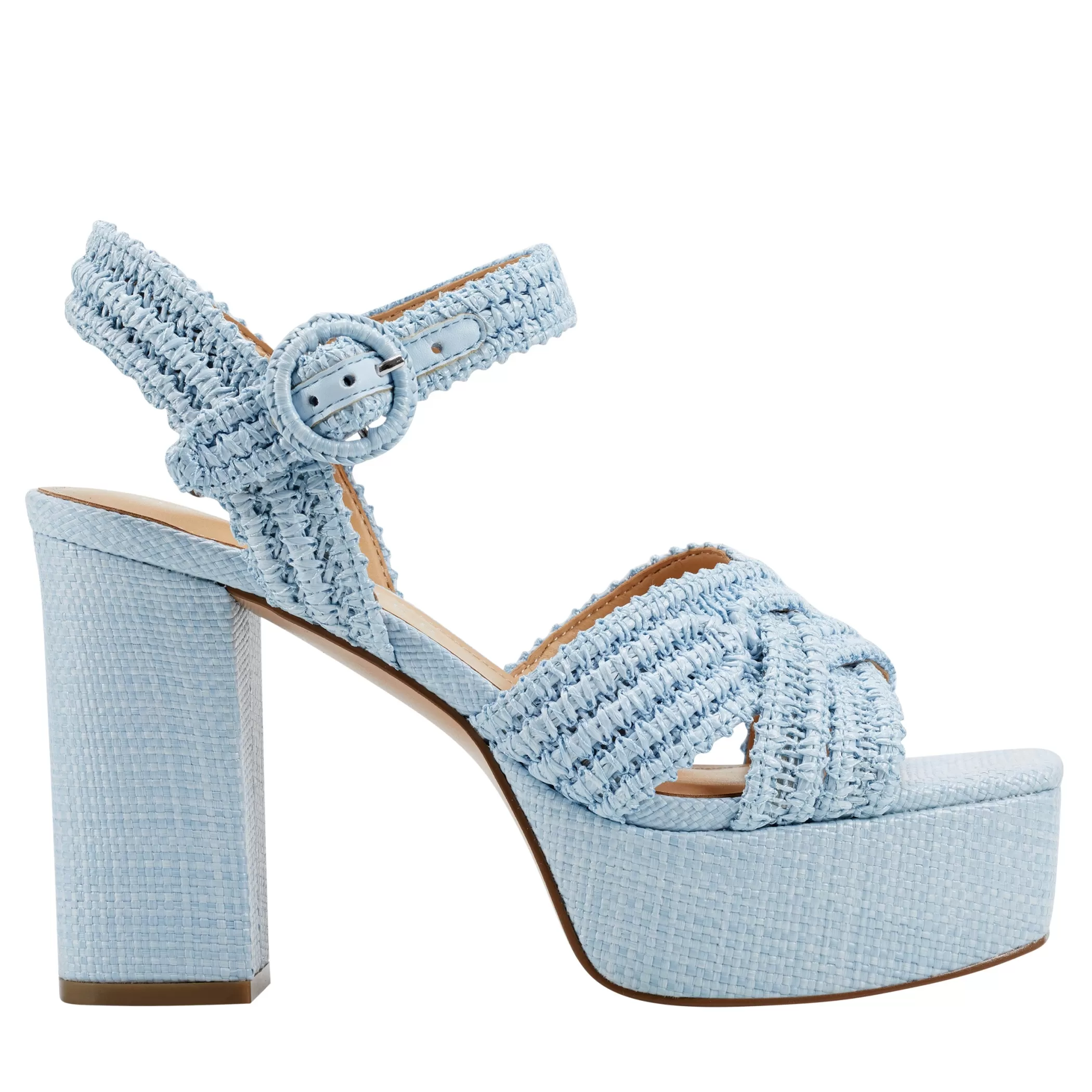 Cheap Marc Fisher Chesse Platform Sandal Light Blue