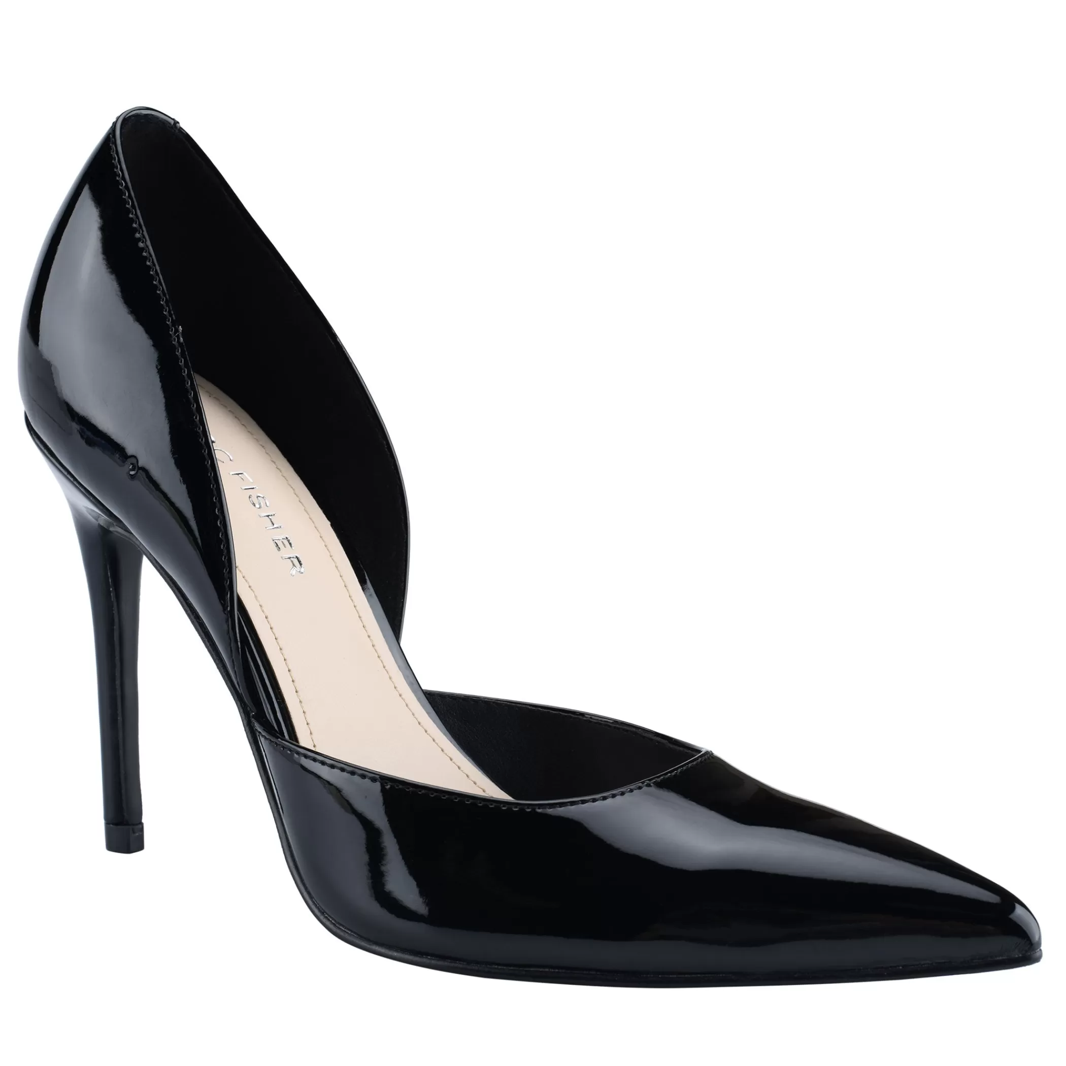 Online Marc Fisher Christa Pointy Toe Pump Black Patent