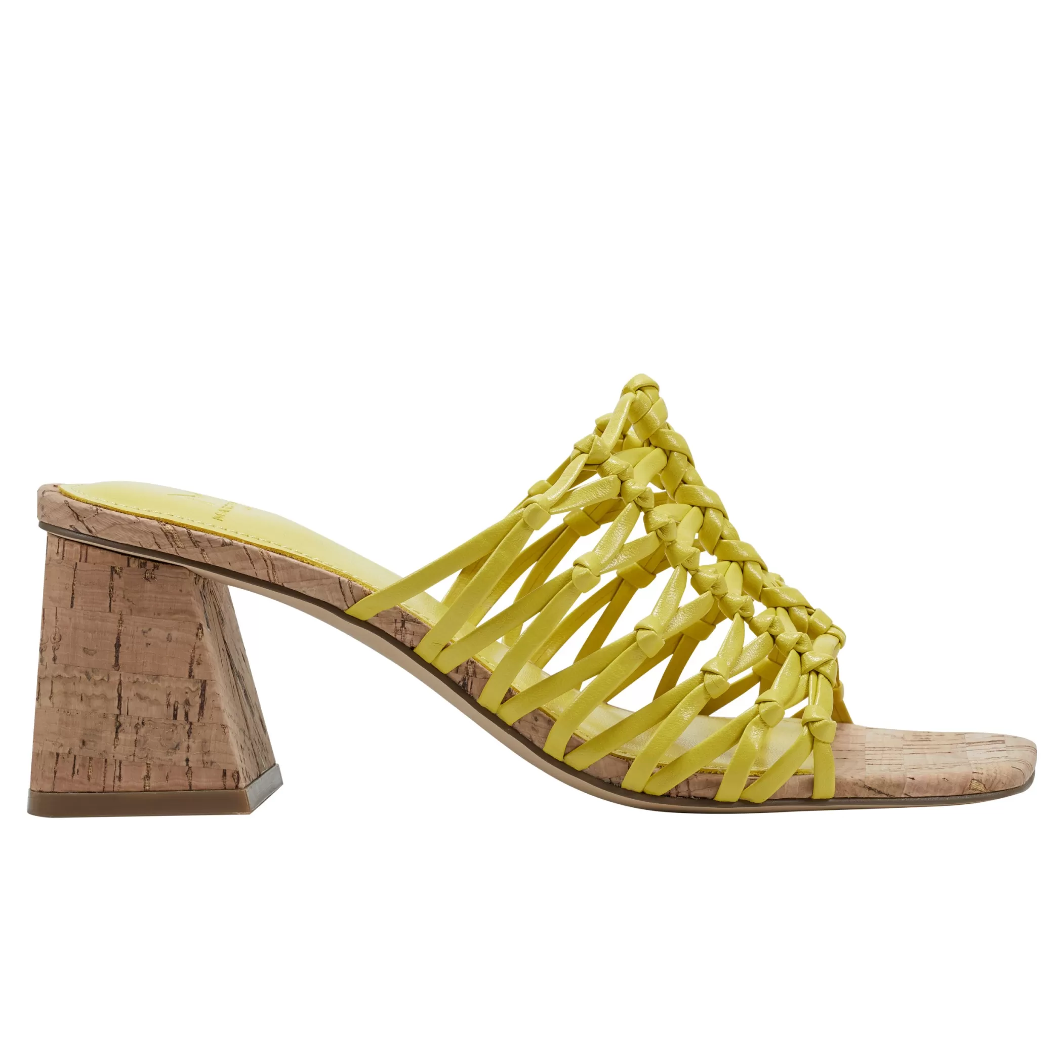 Sale Marc Fisher Colica Block Heel Sandal Yellow