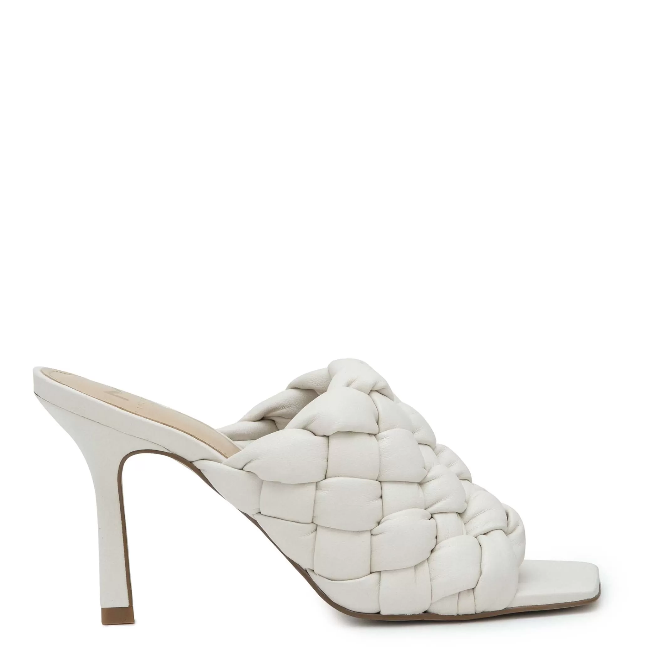 Online Marc Fisher Dakina Square Toe Slide Ivory Leather