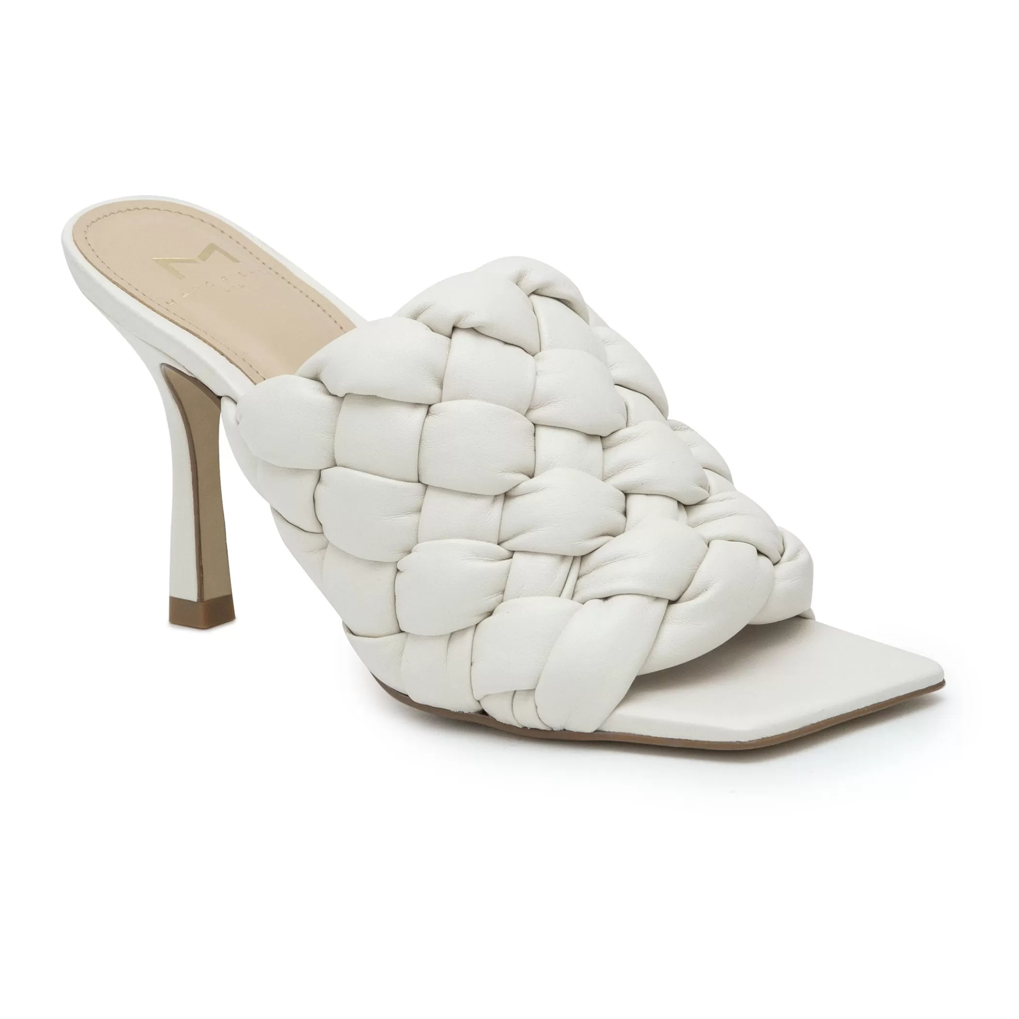 Online Marc Fisher Dakina Square Toe Slide Ivory Leather