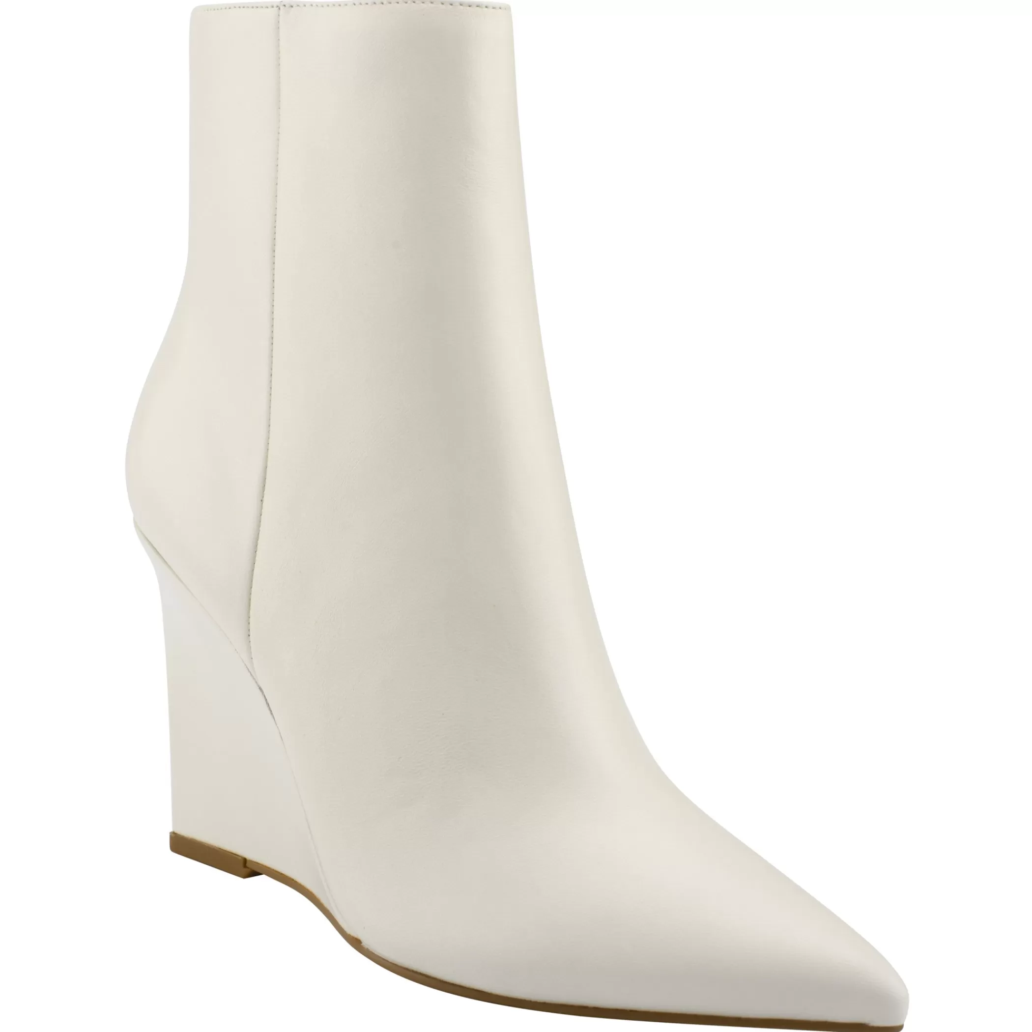 Online Marc Fisher Dayna Wedge Bootie Chic Cream Leather