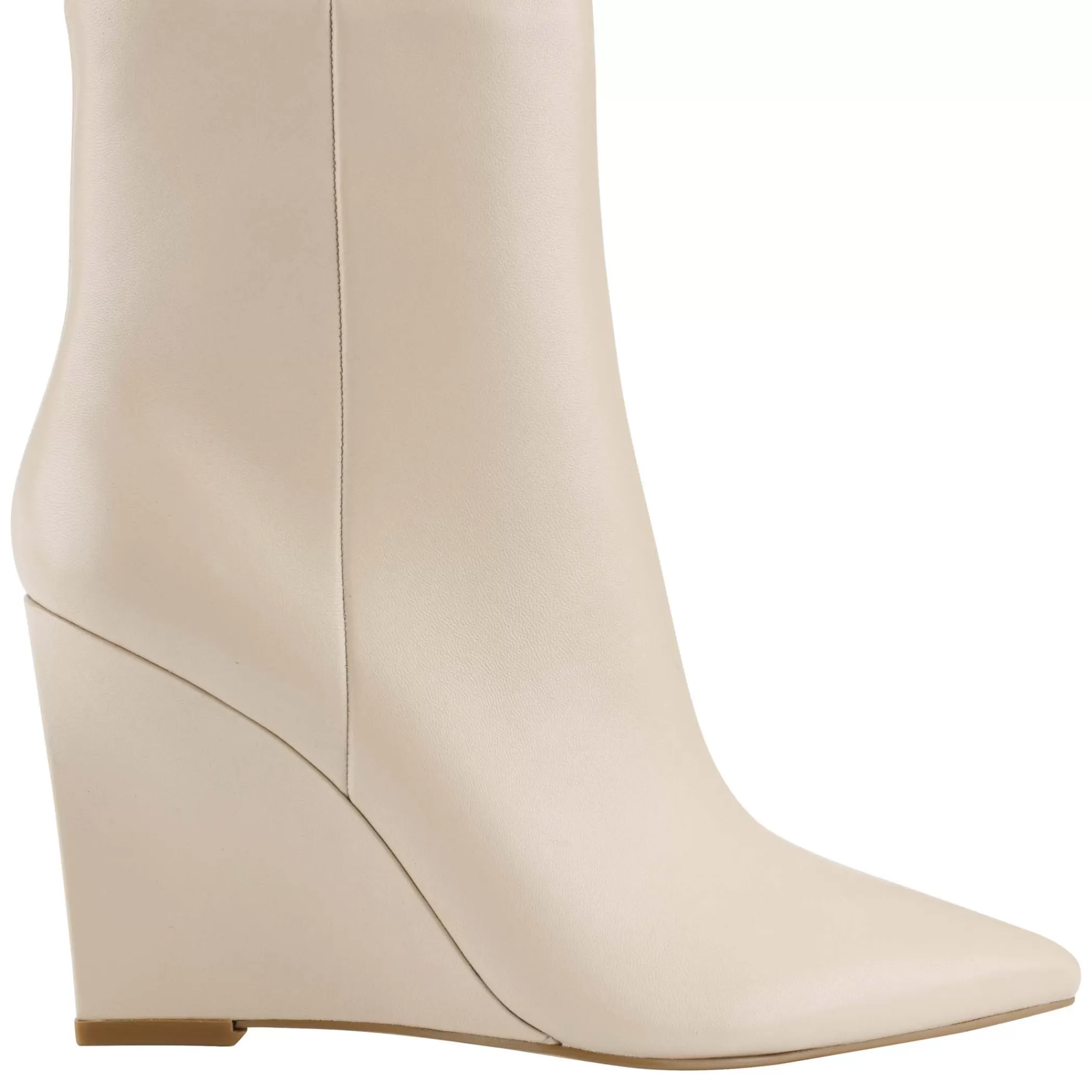 Best Marc Fisher Dayna Wedge Bootie Taupe Leather