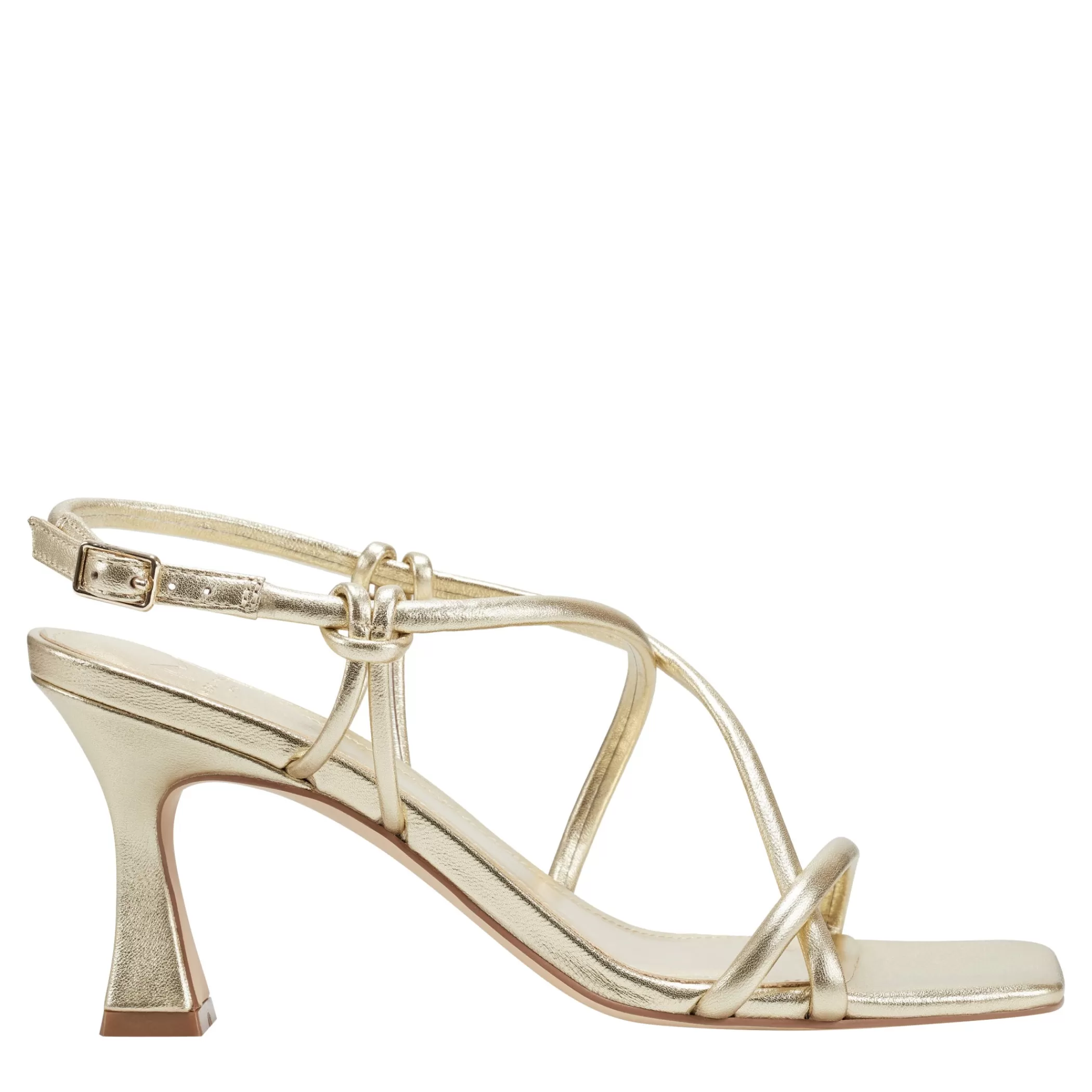 Best Marc Fisher Dayne Slingback Heeled Sandal Gold Leather