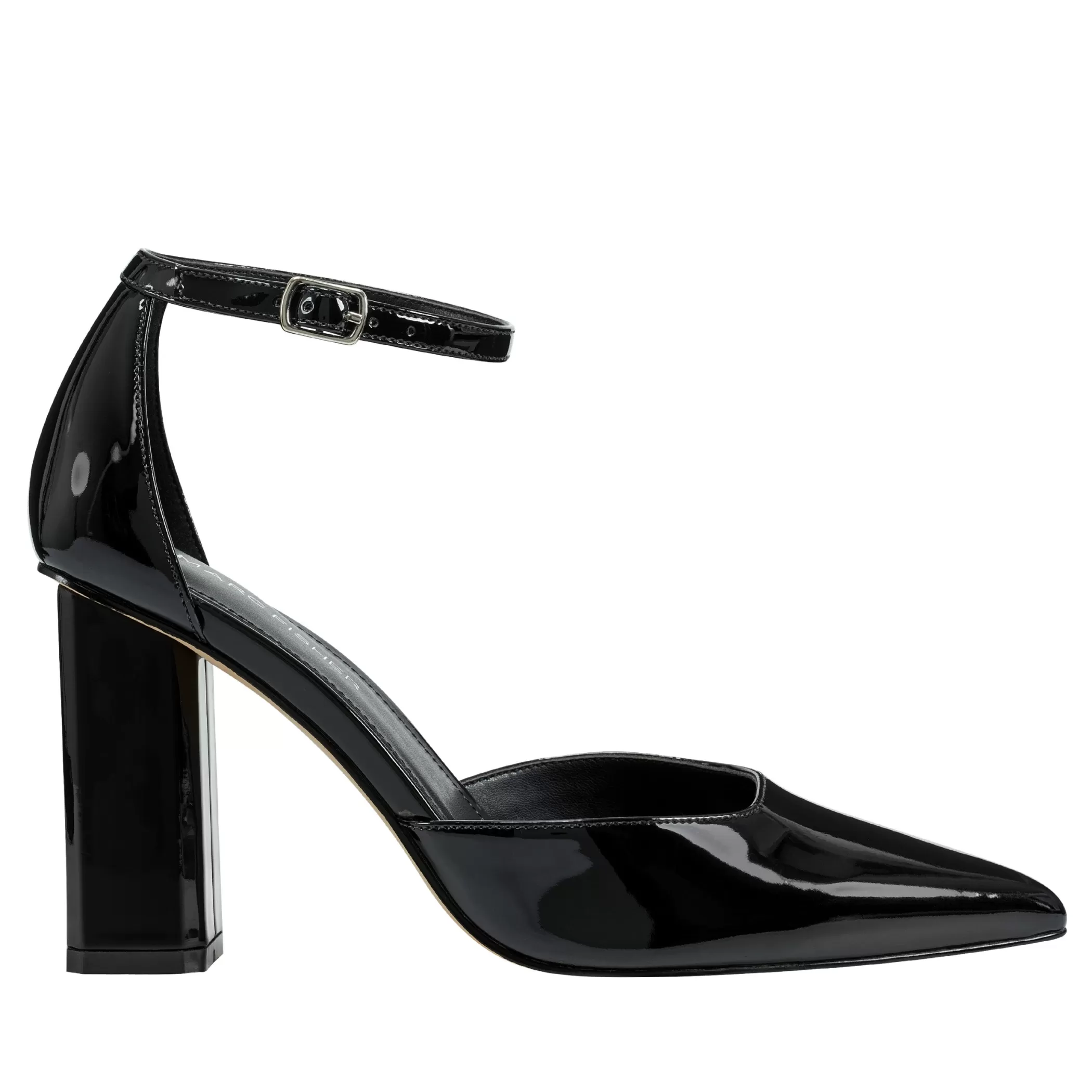 Hot Marc Fisher Demeter Ankle Strap Pump Black Patent