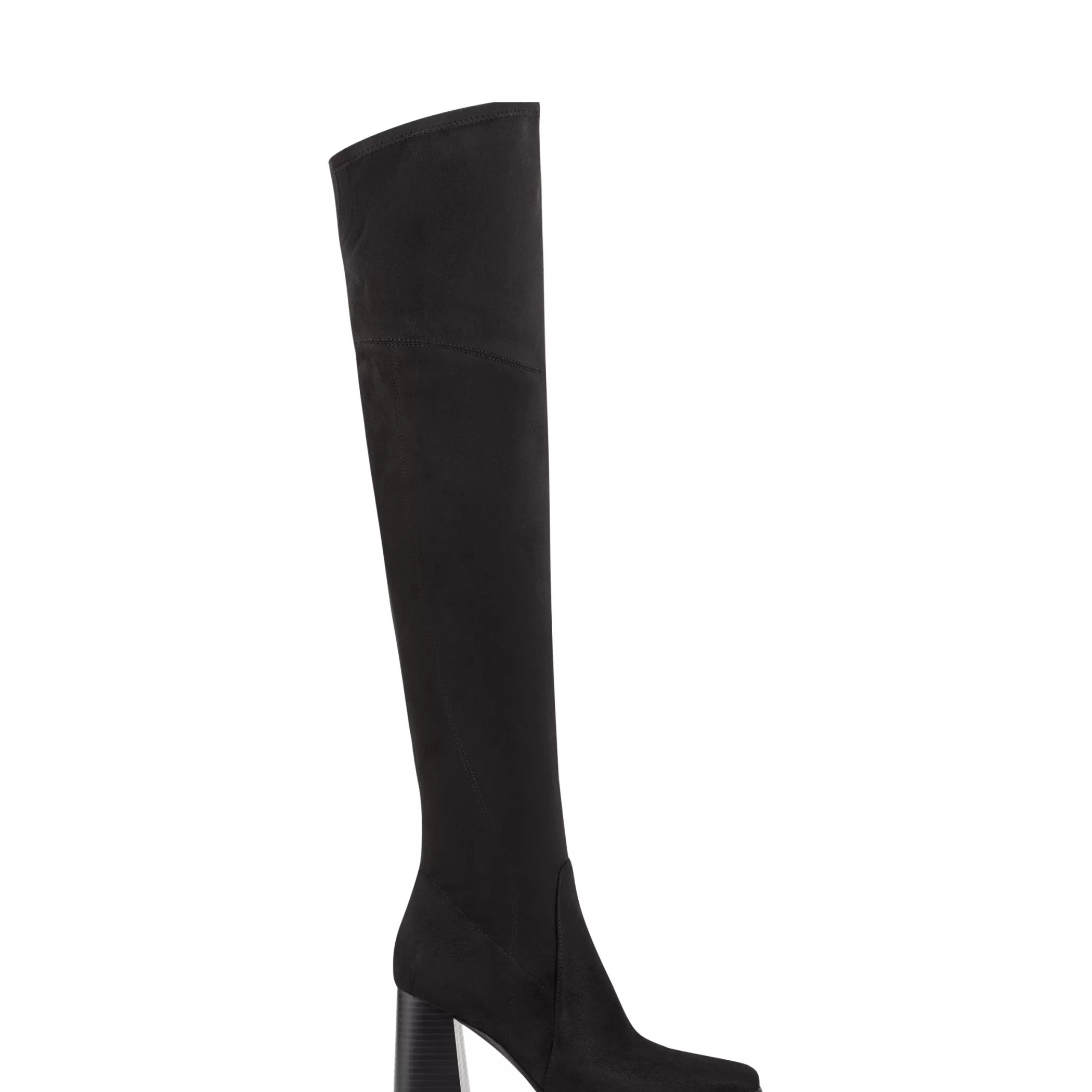 Shop Marc Fisher Denki Over the Knee Square Toe Boot Black Suede