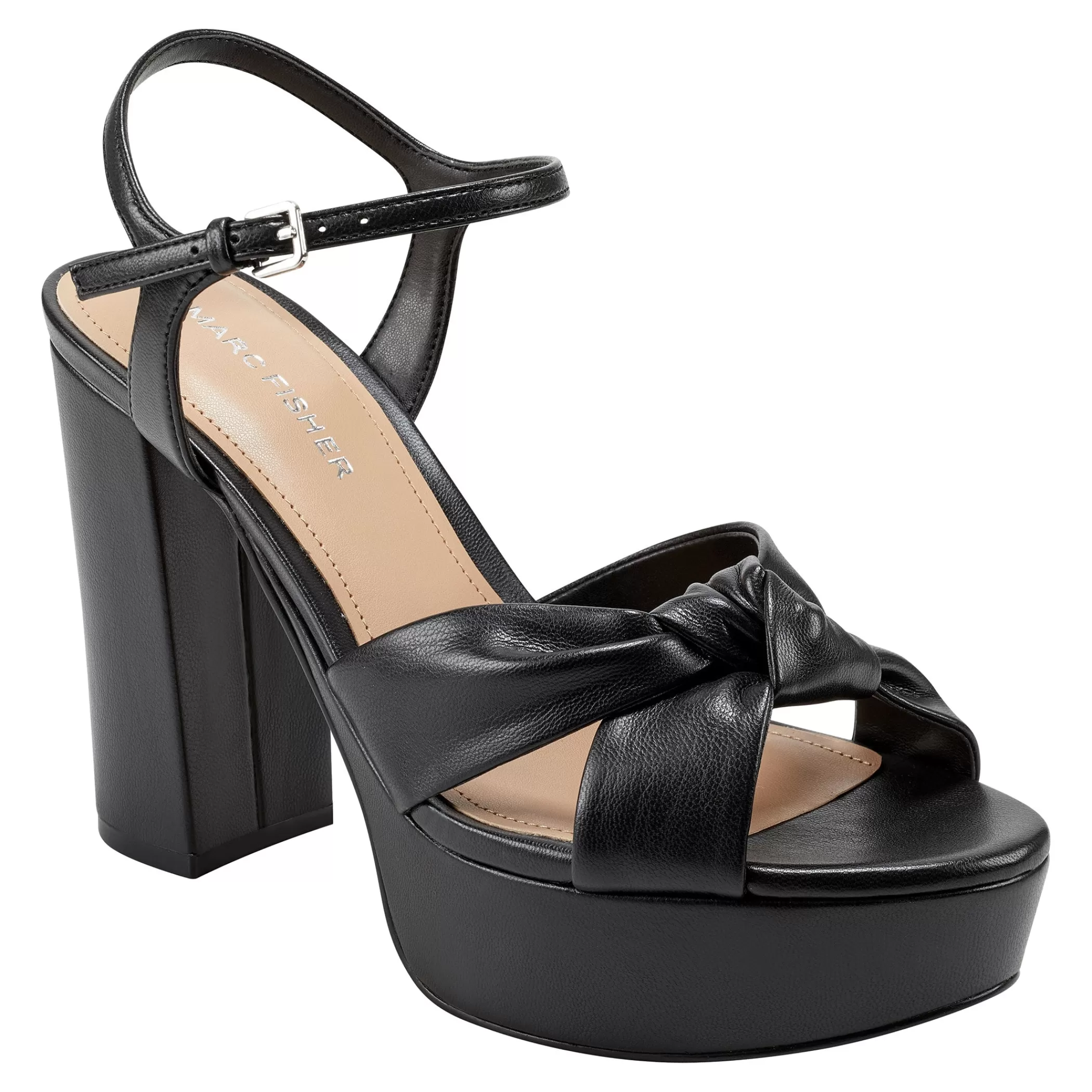 Outlet Marc Fisher Deren Platform Sandal Black