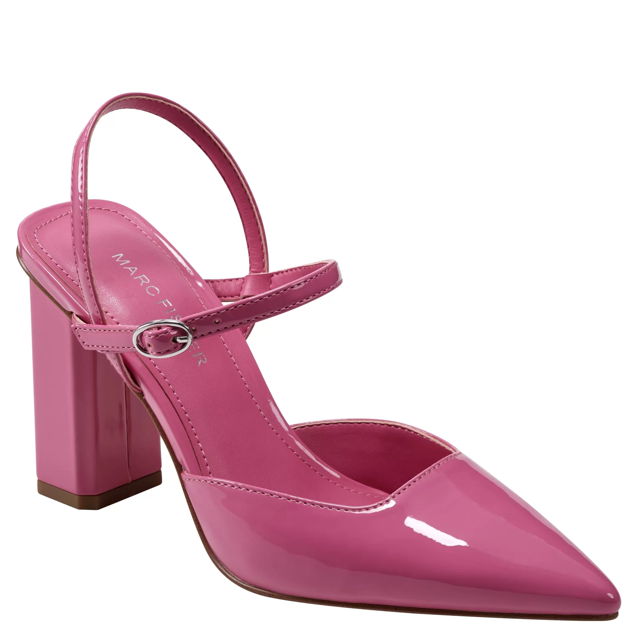 Best Marc Fisher Doster Pointy Toe Slingback Pink Patent