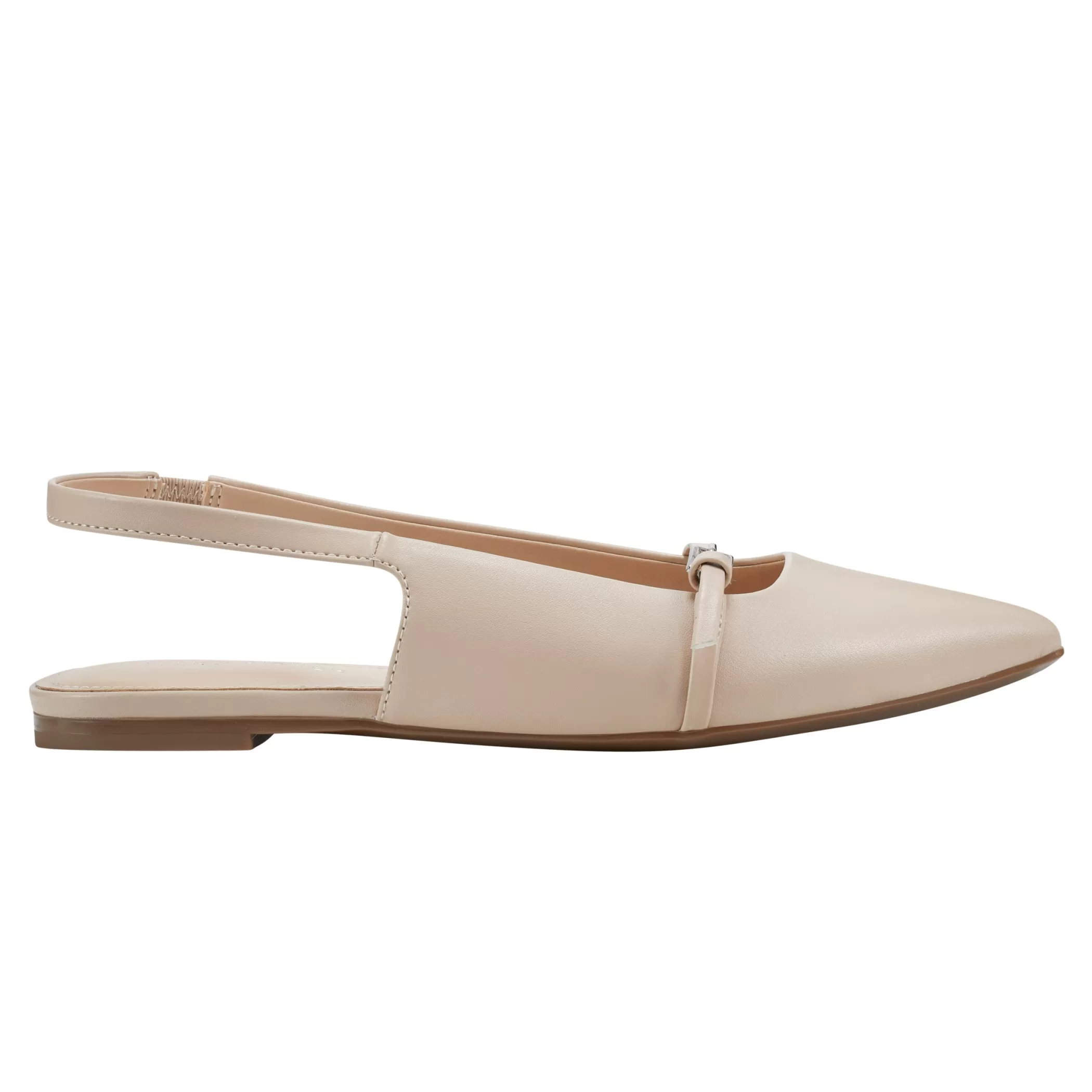 Outlet Marc Fisher Elelyn Slingback Flat Chic Cream