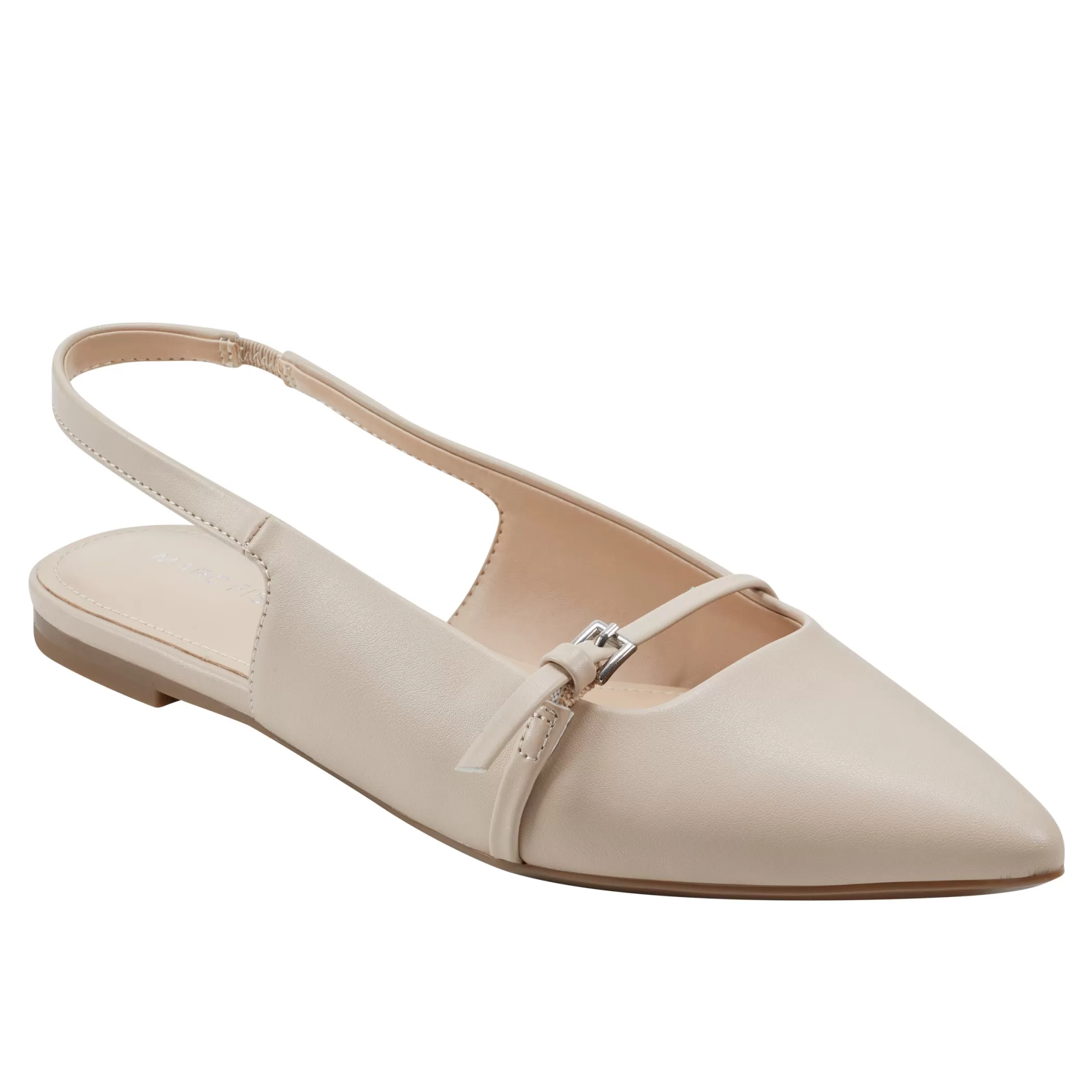 Outlet Marc Fisher Elelyn Slingback Flat Chic Cream