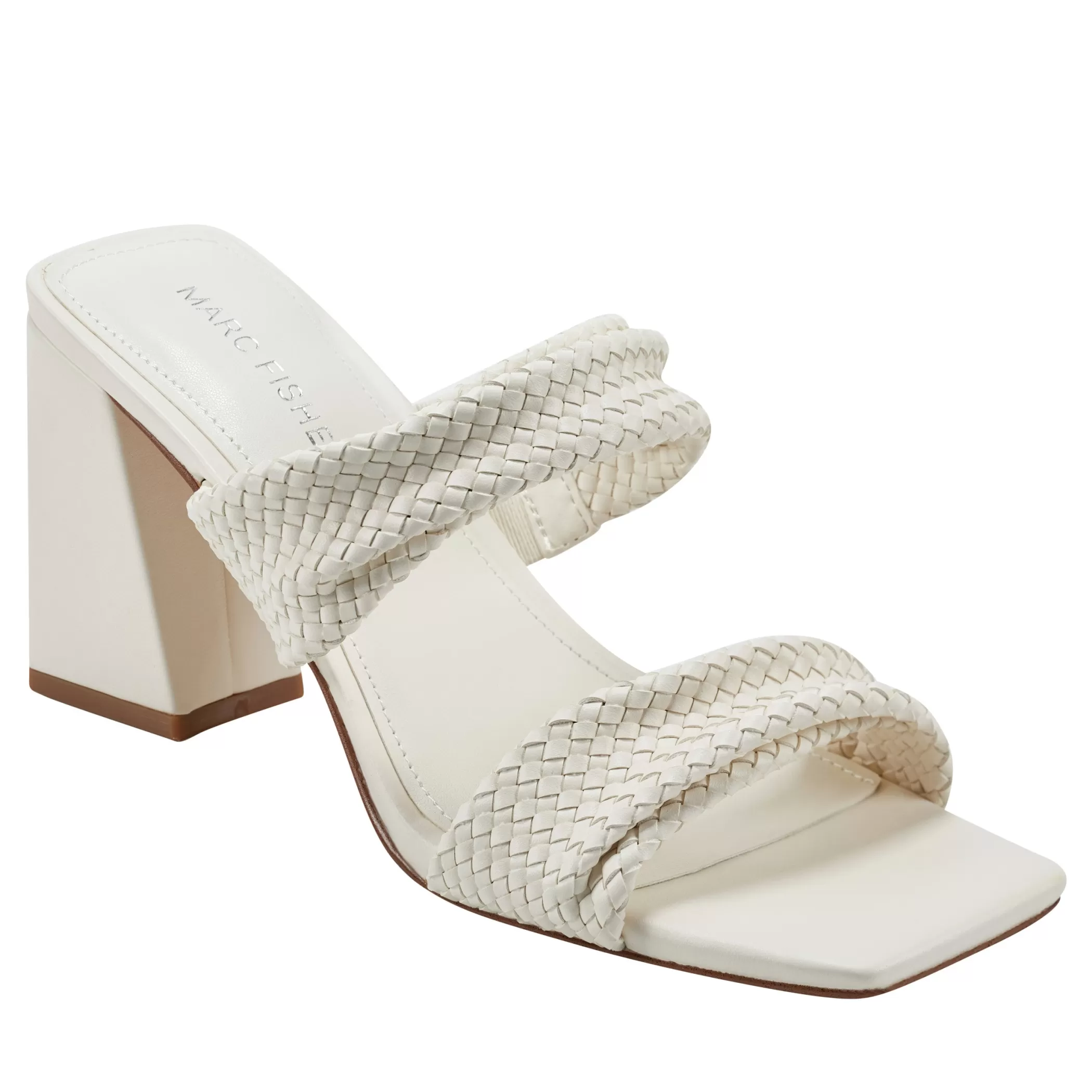 Online Marc Fisher Eloria Tailored Dress Sandals Chic Cream