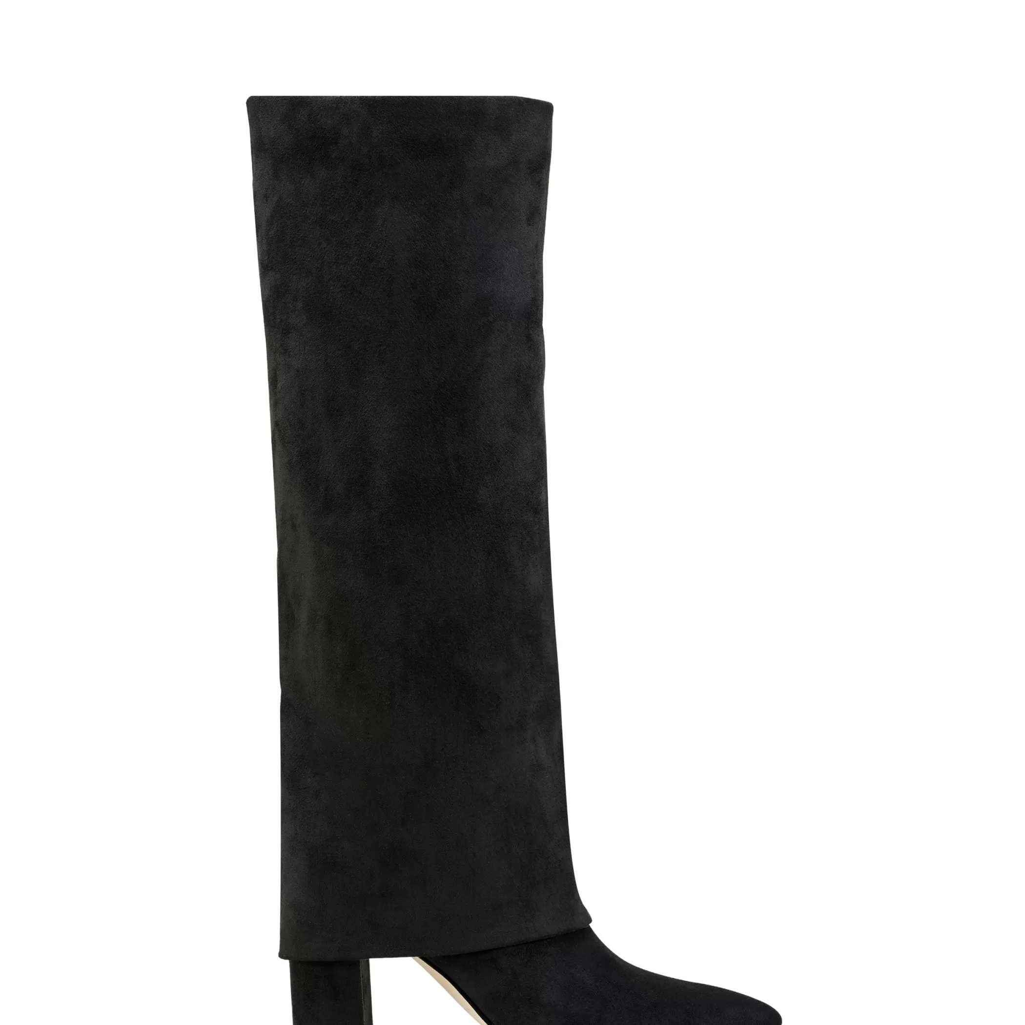 Fashion Marc Fisher Fadila Fold Over Pointy Toe Dress Boot Black Suede