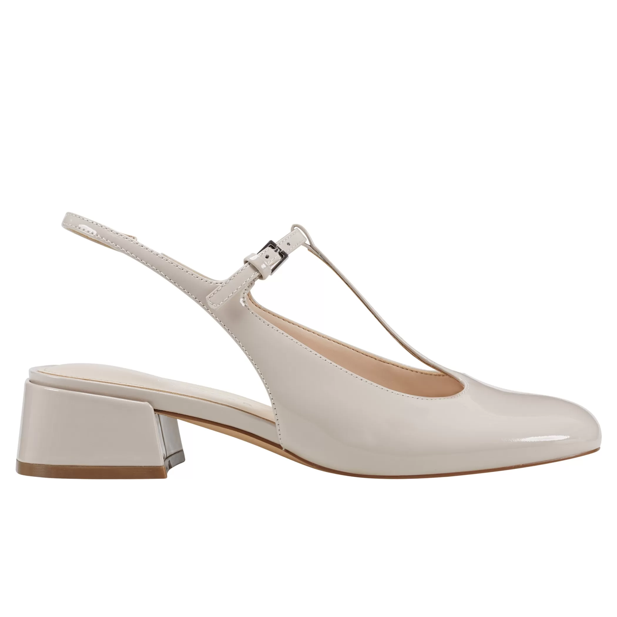 Fashion Marc Fisher Folly Block Heel Slingback Pump Natural