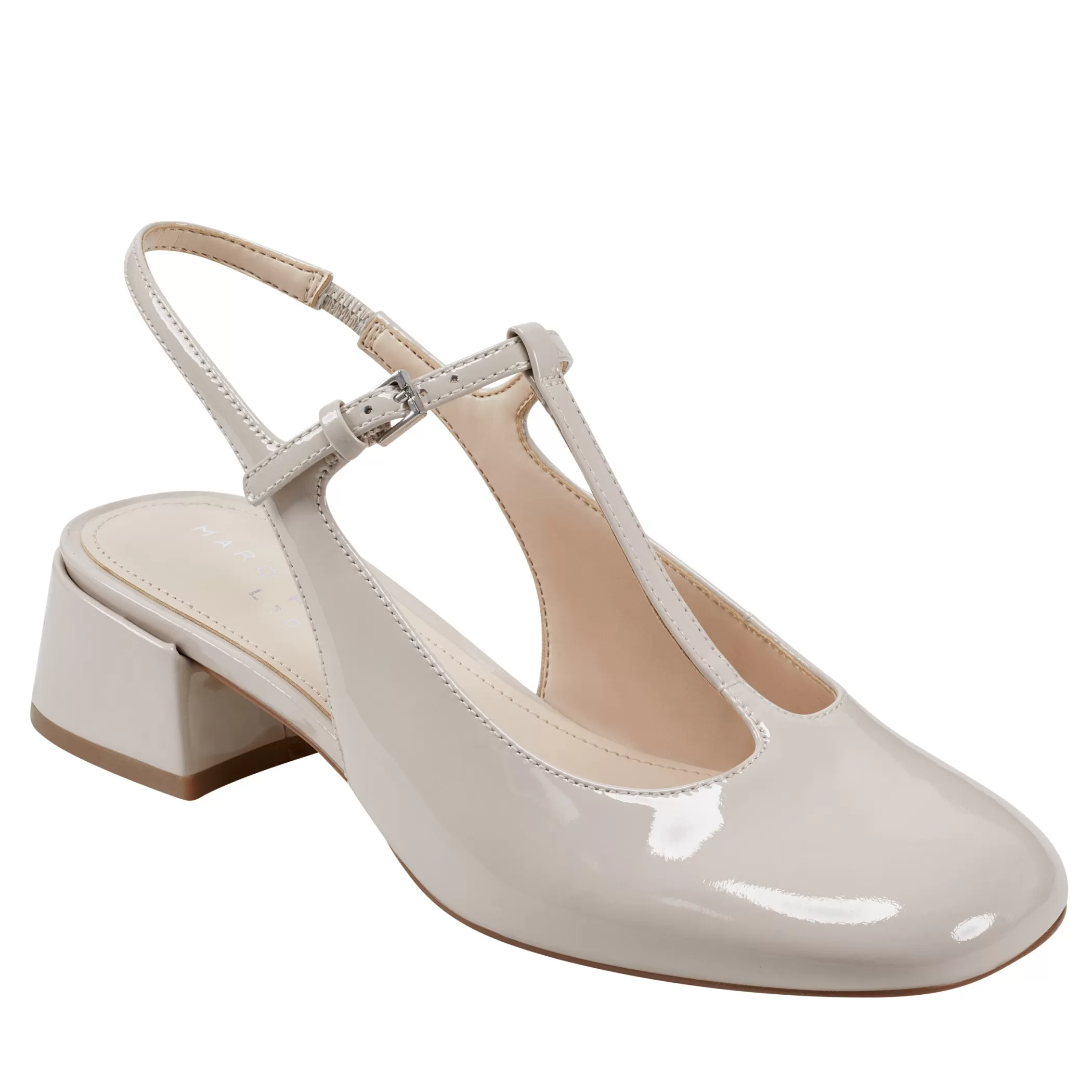 Fashion Marc Fisher Folly Block Heel Slingback Pump Natural