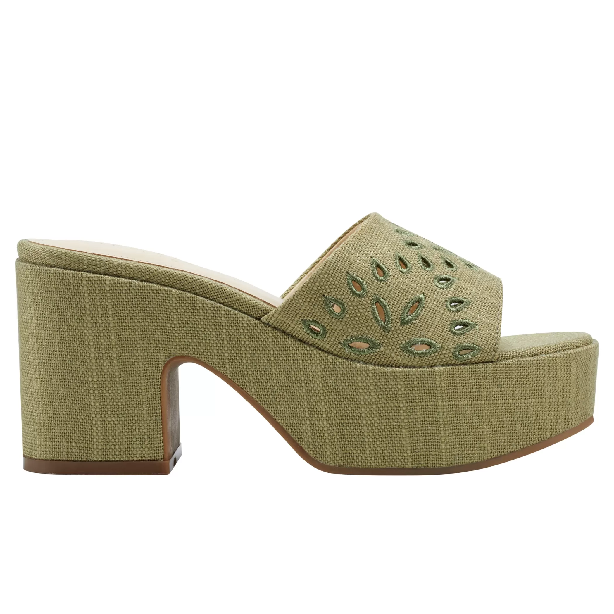 Online Marc Fisher Foreva Platform Slide Sandal Green