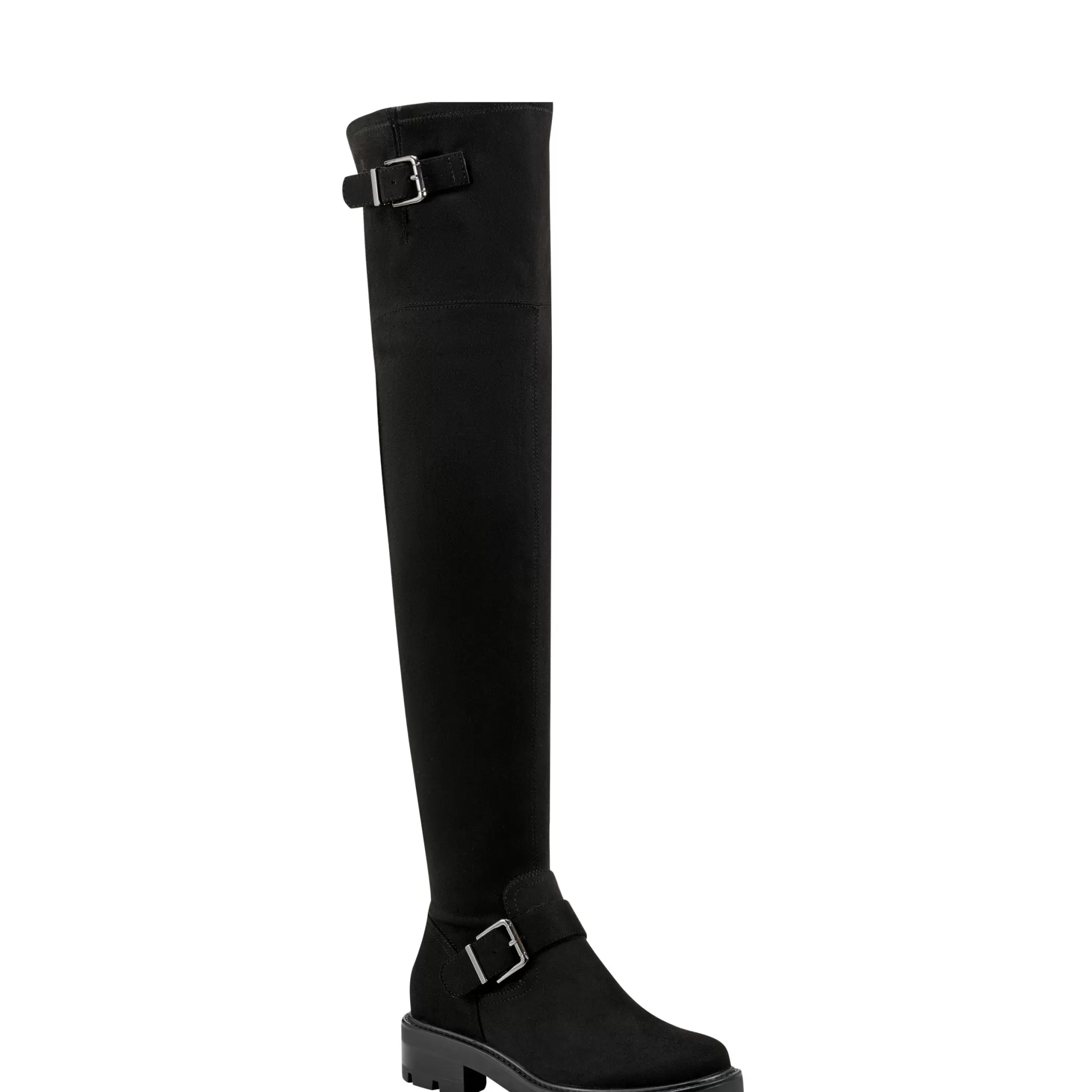 Online Marc Fisher Ganven Lug Sole Over The Knee Boot Black