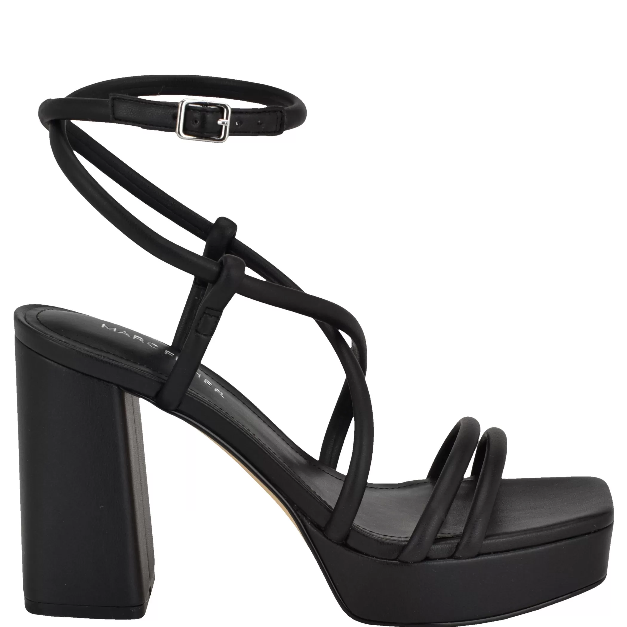 Sale Marc Fisher Gimie Strappy Platform Sandal Black