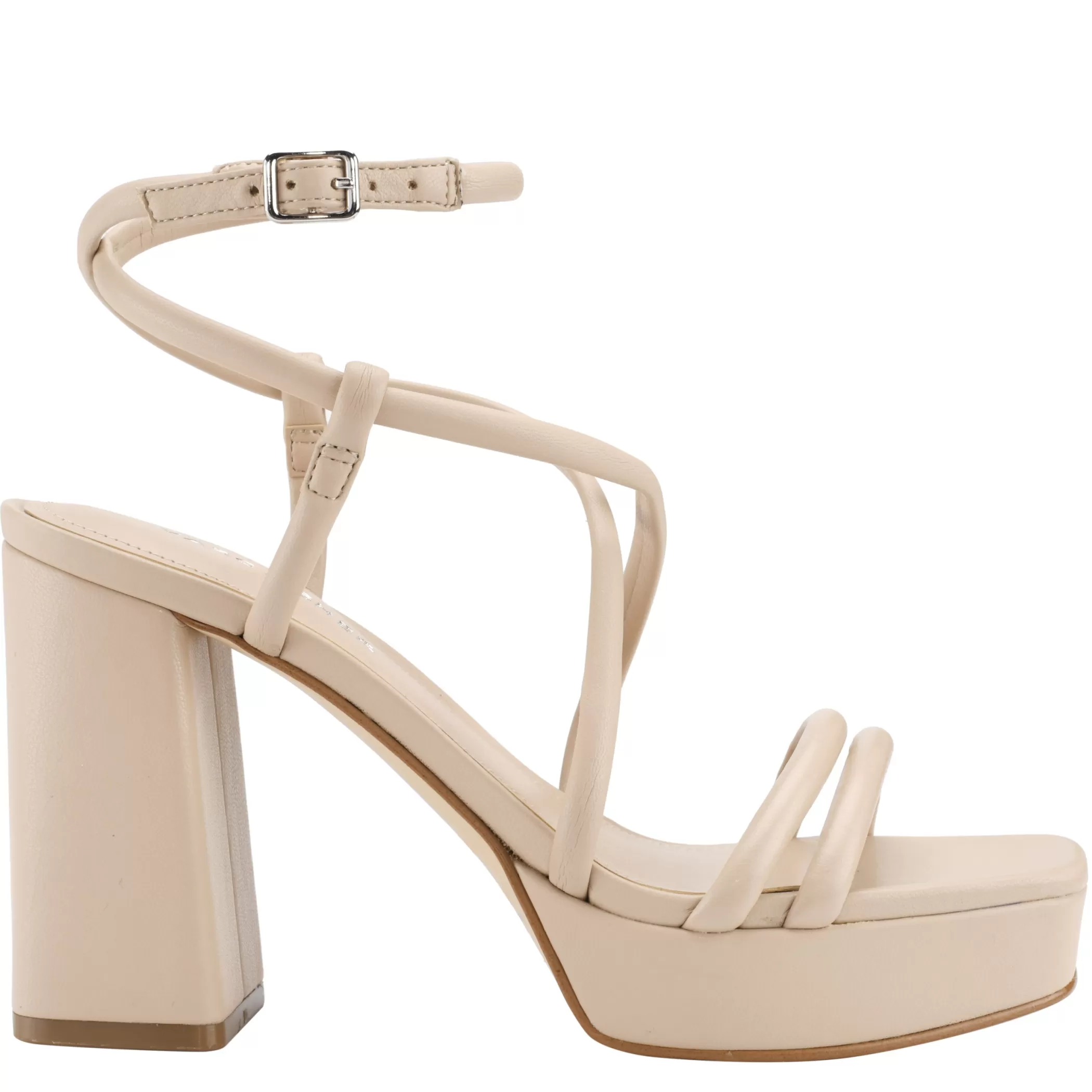 Outlet Marc Fisher Gimie Strappy Platform Sandal Natural