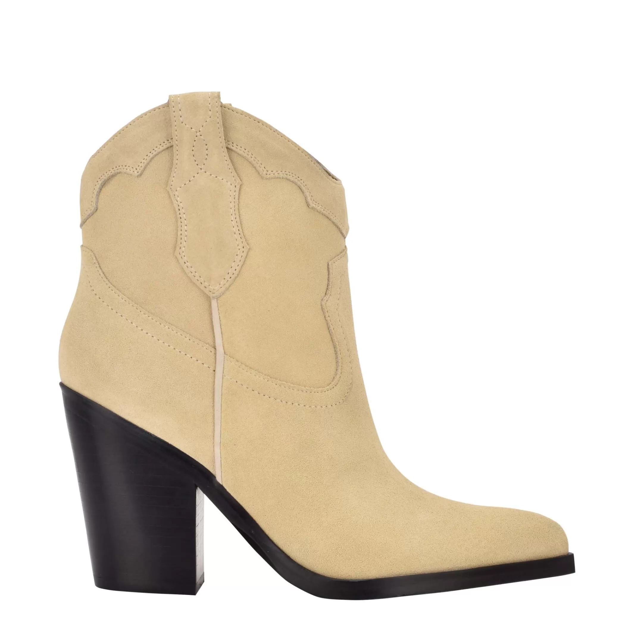 Best Sale Marc Fisher Gona Western Bootie Light Natural Suede