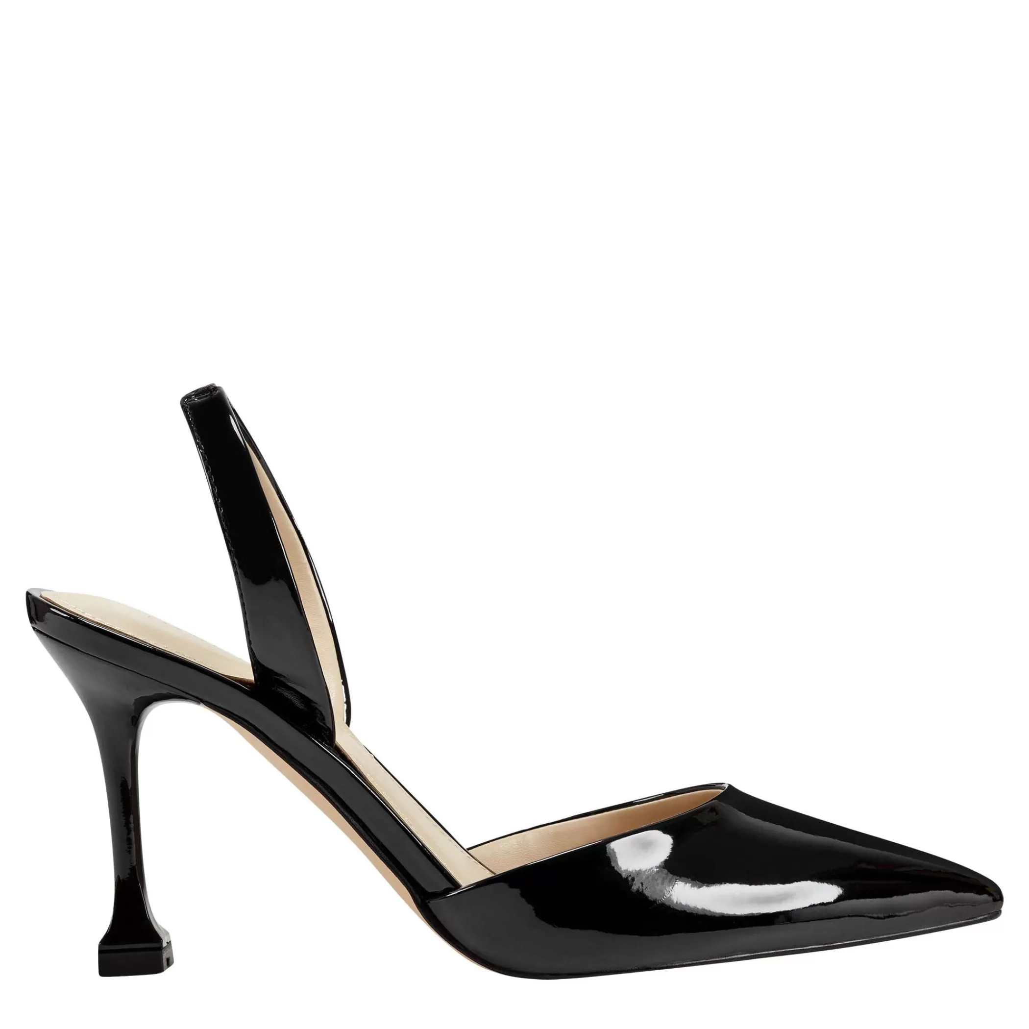 Store Marc Fisher Hadya Slingback Pump Black Patent