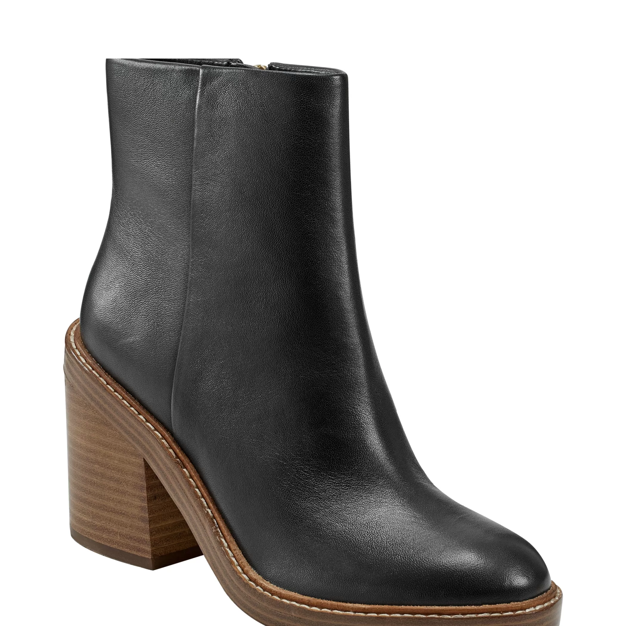 Flash Sale Marc Fisher Haleena Round Toe Bootie Black