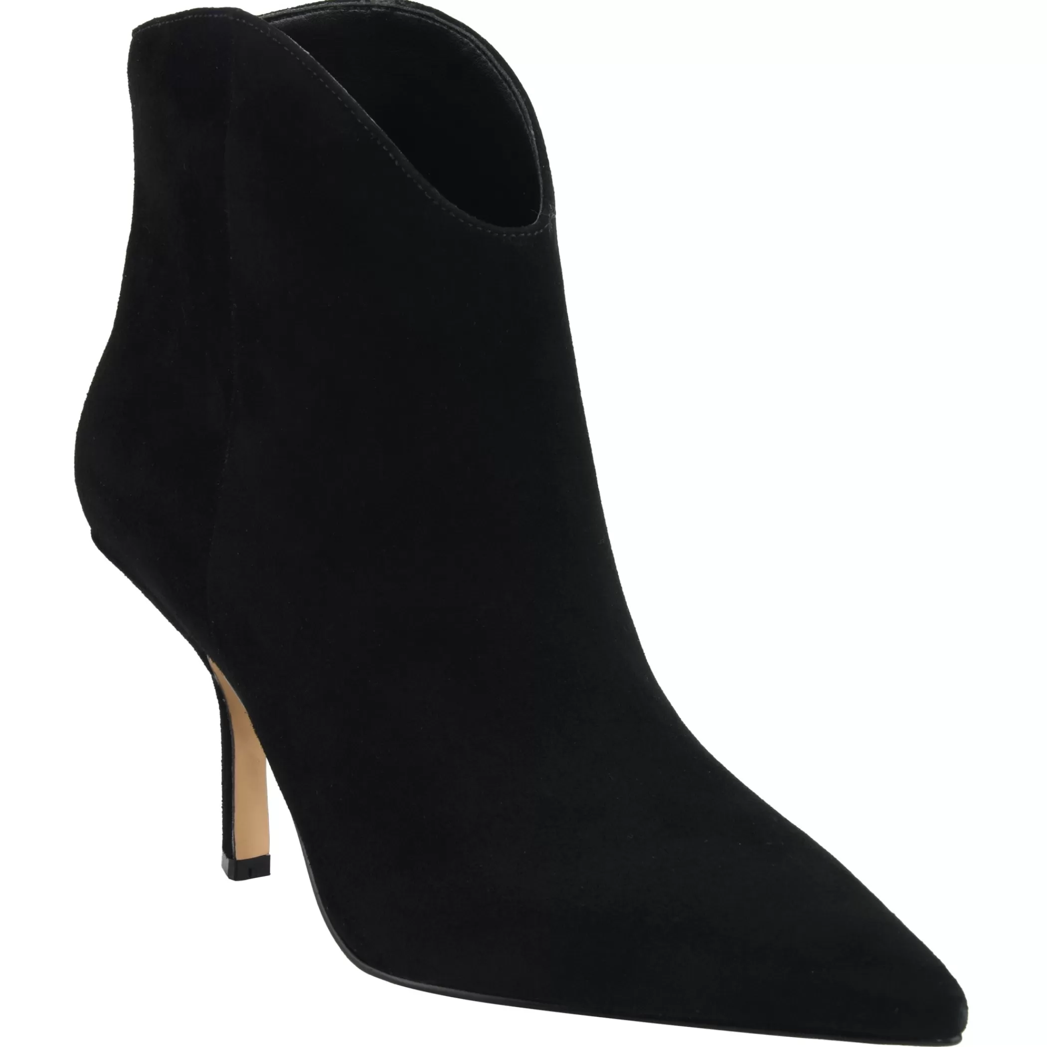 Online Marc Fisher Haylian Pointy Toe Bootie Black Suede