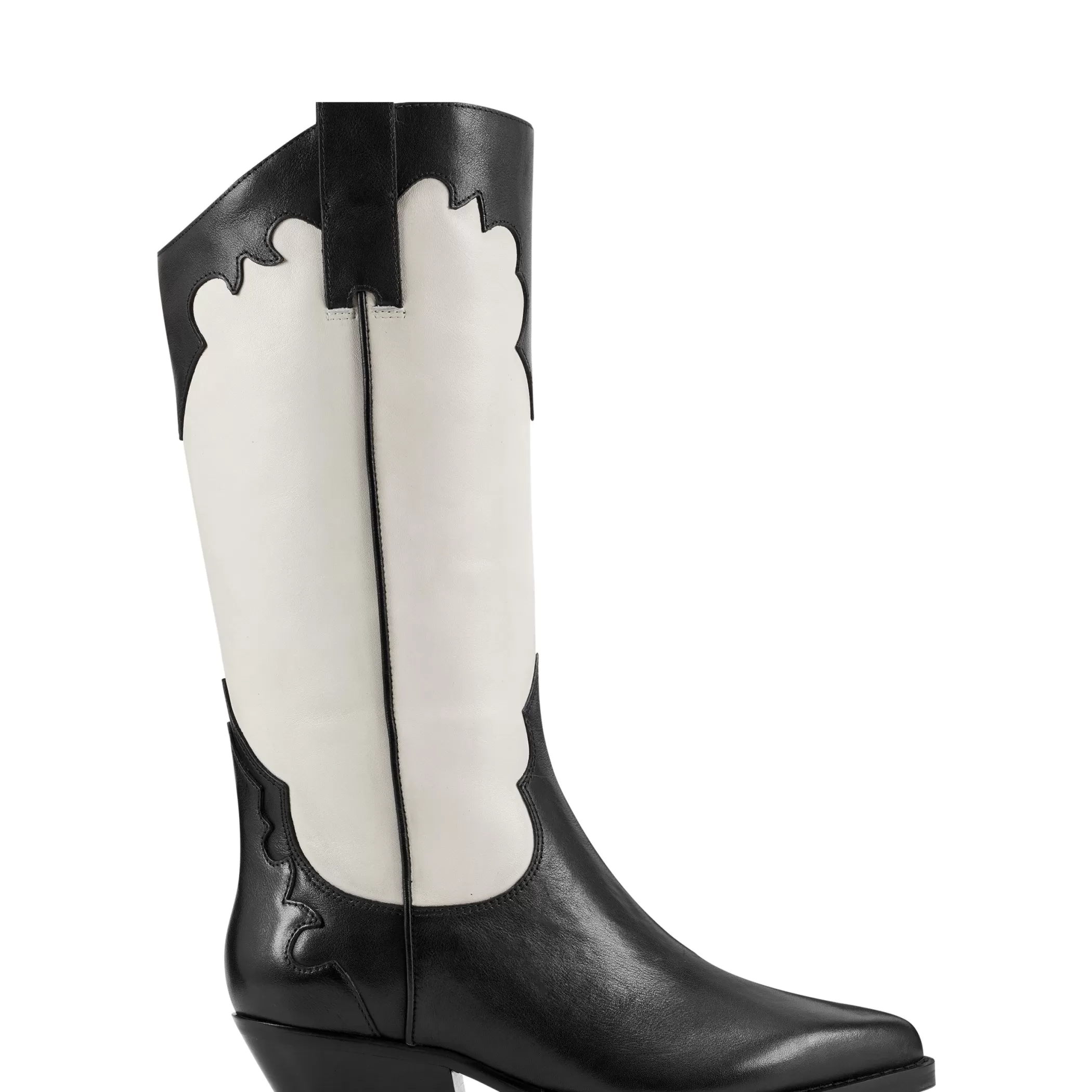 Store Marc Fisher Hilaria Western Boot Black and White