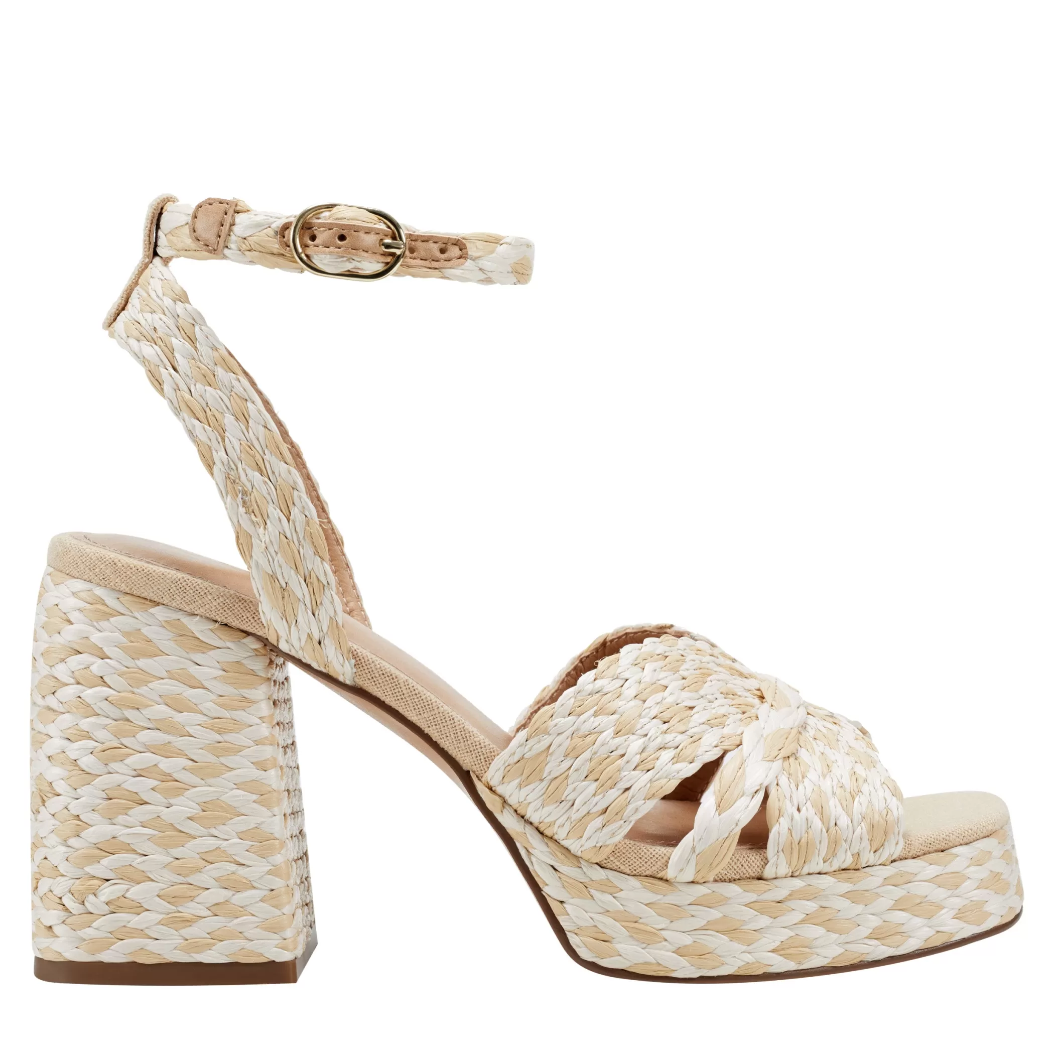 Shop Marc Fisher Janie Platform Sandal Light Natural