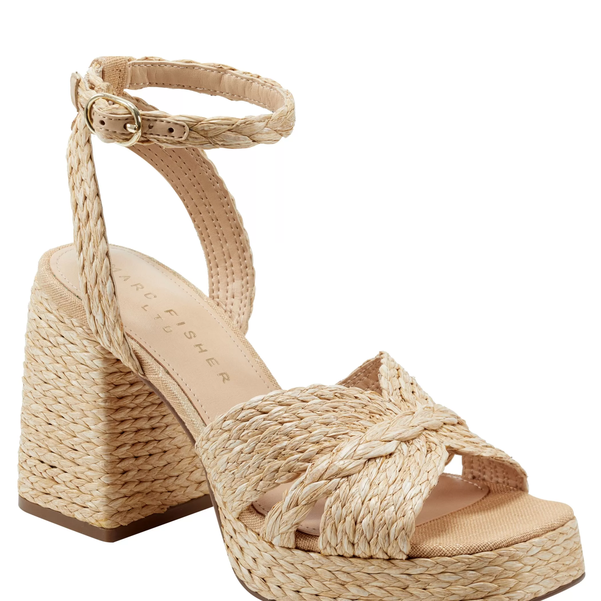 Discount Marc Fisher Janie Platform Sandal Natural