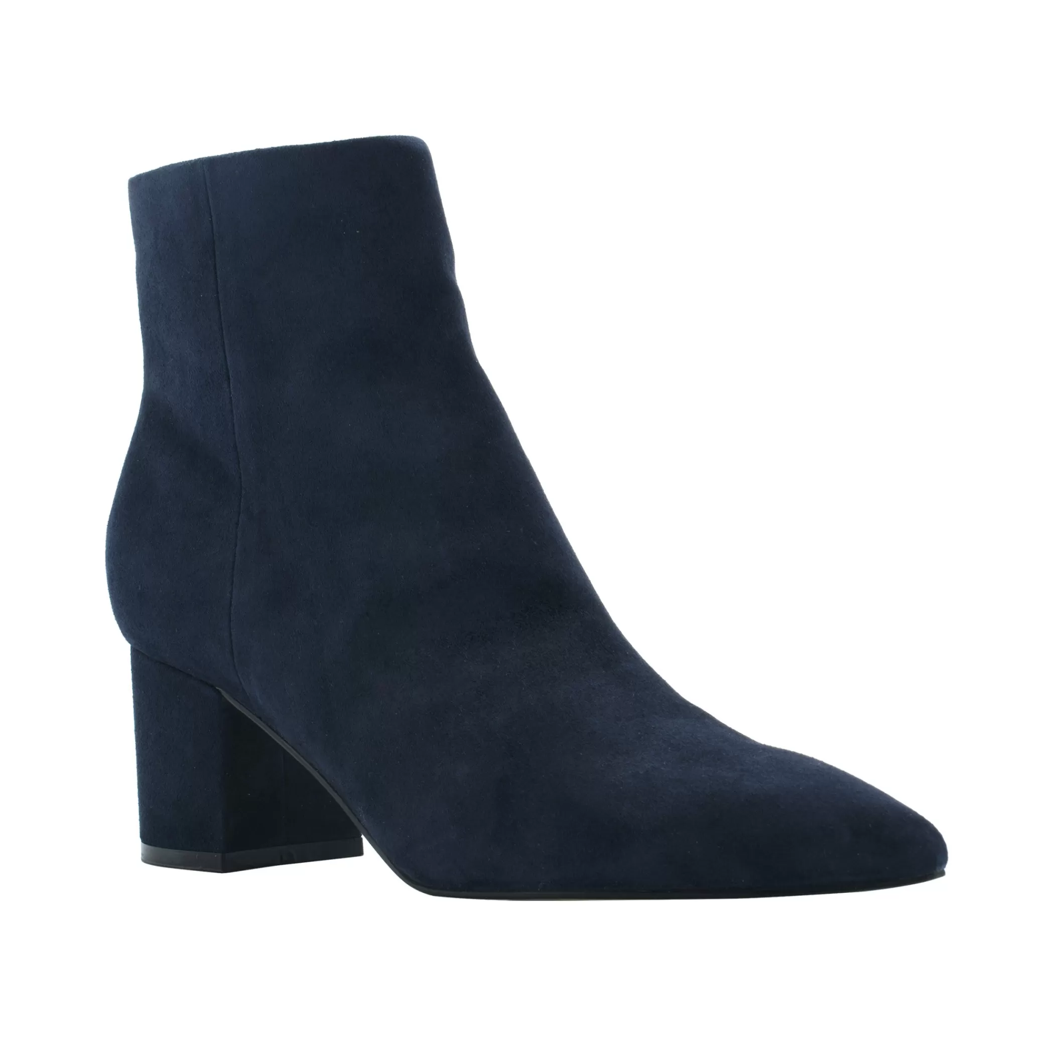 Clearance Marc Fisher Jarli Pointy Ankle Bootie Navy Suede