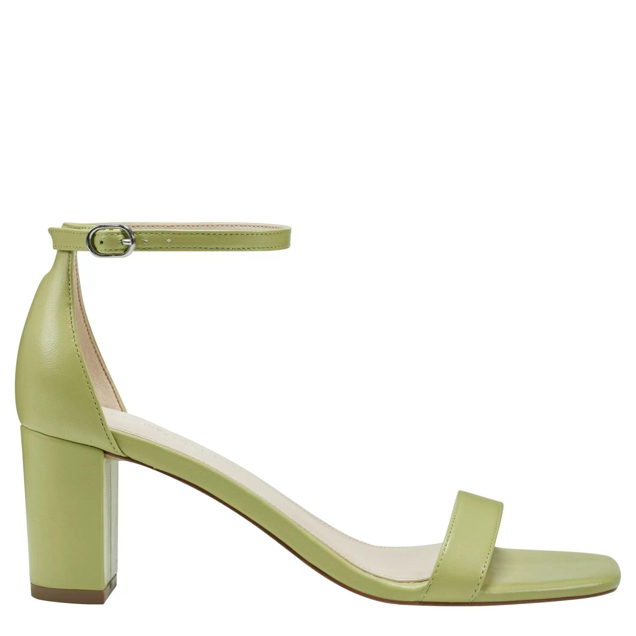 Clearance Marc Fisher Jaron Ankle Strap Heeled Sandal Lime